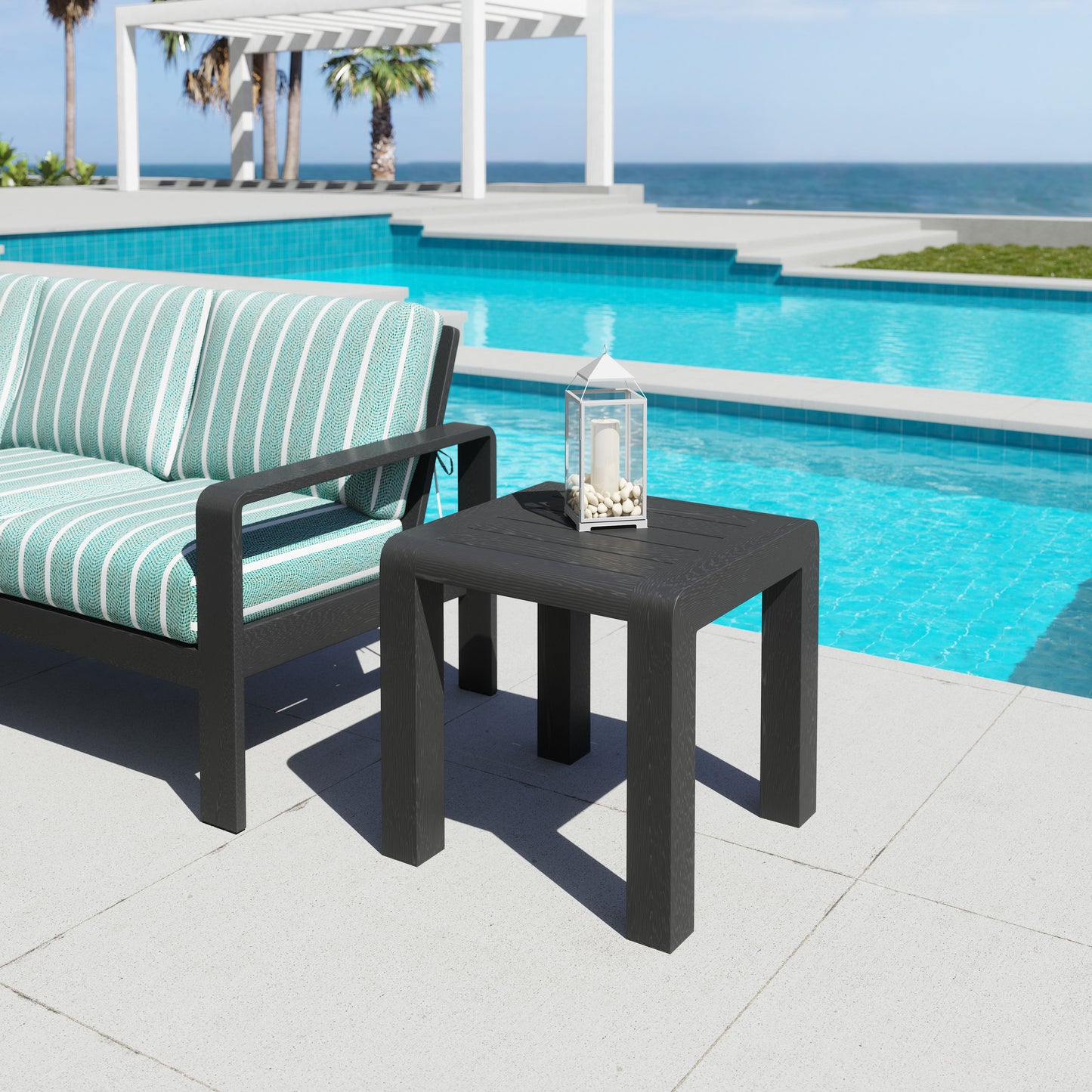 Rolig Side Table Black - 8