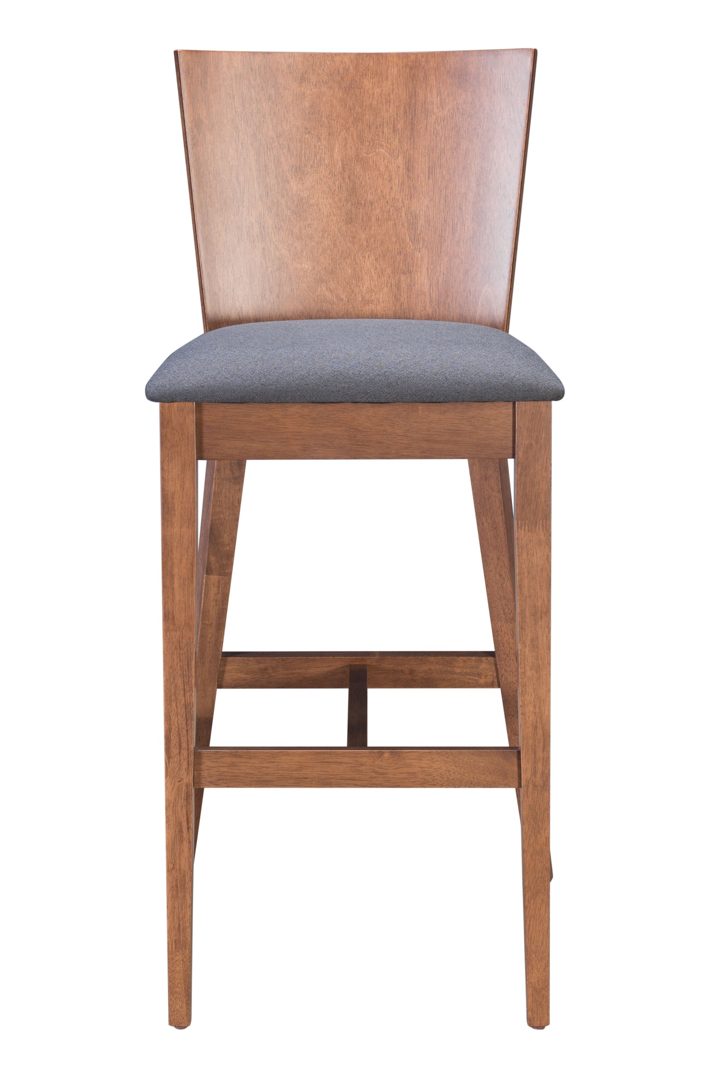 Ambrose Barstool (Set of 2) Walnut & Gray