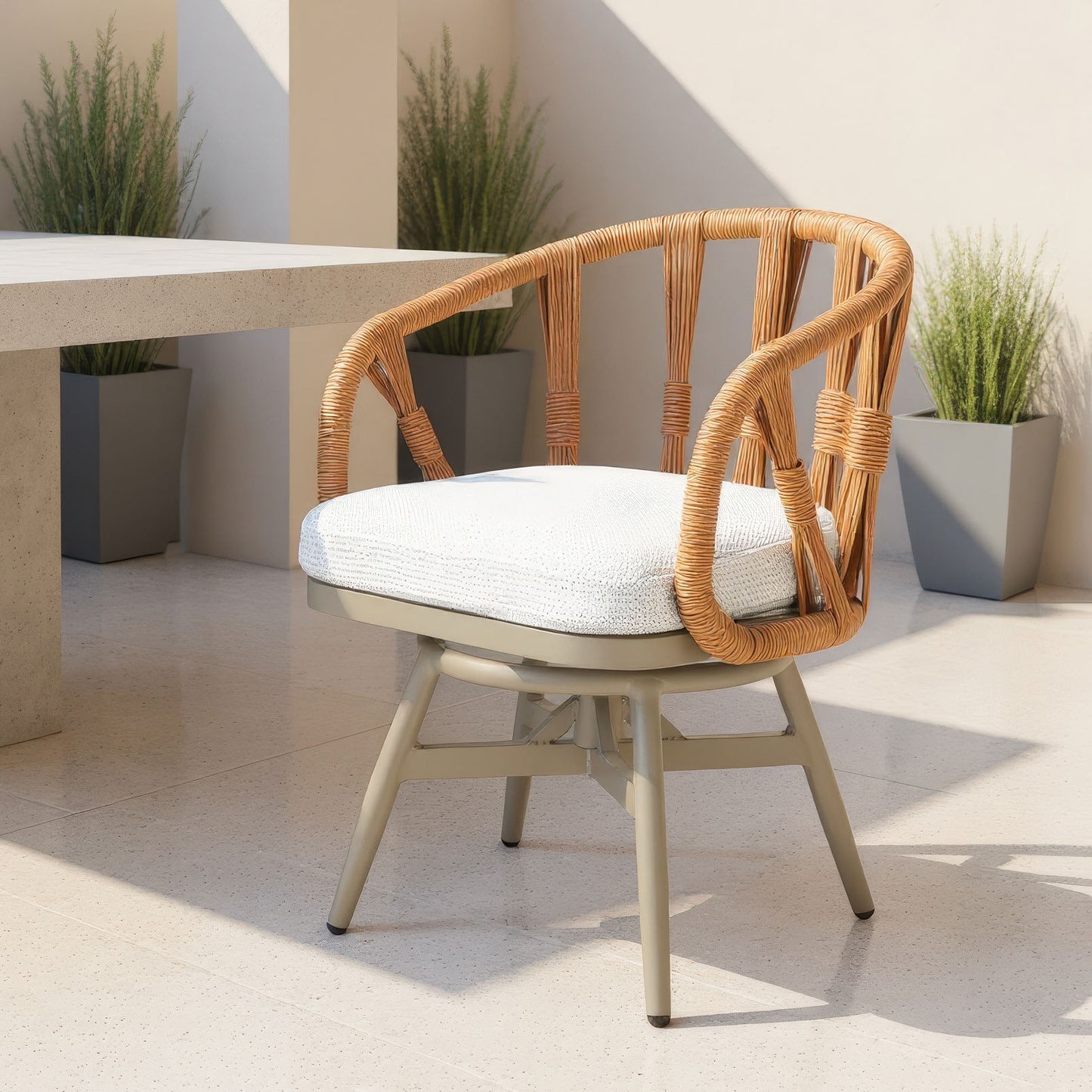 Safal Swivel Dining Chair Multicolor - 9