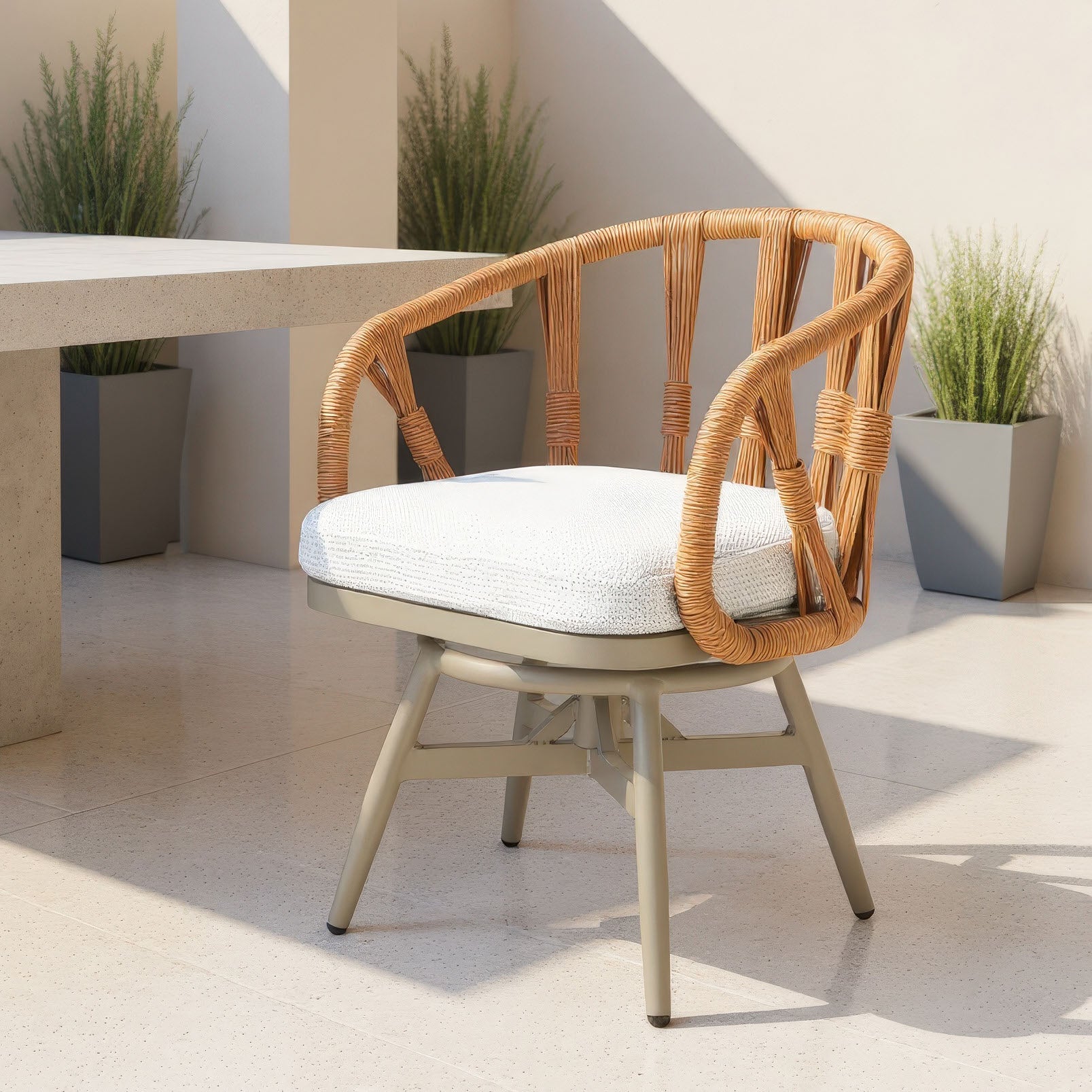 Safal Swivel Dining Chair Multicolor - 9