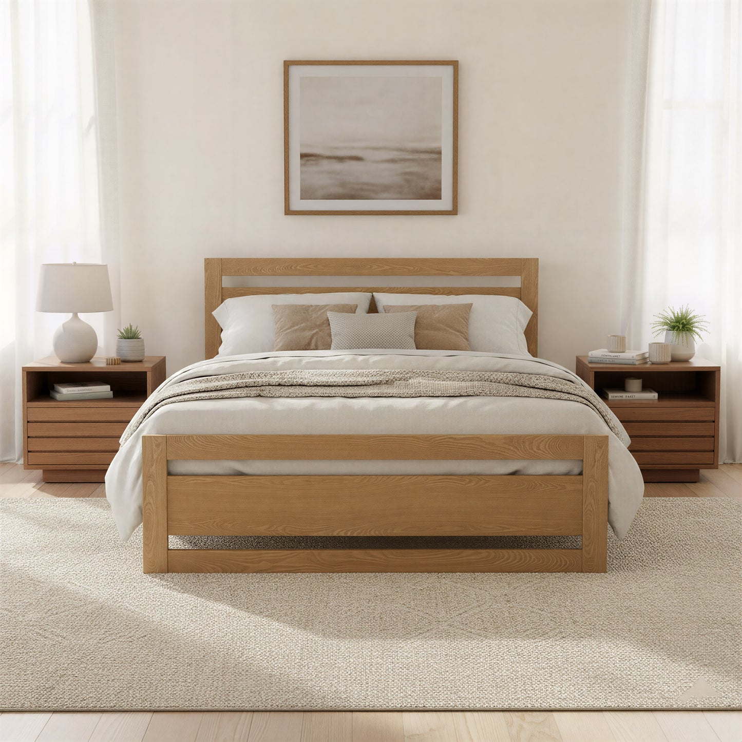 Repos Queen Bed Brown - 9