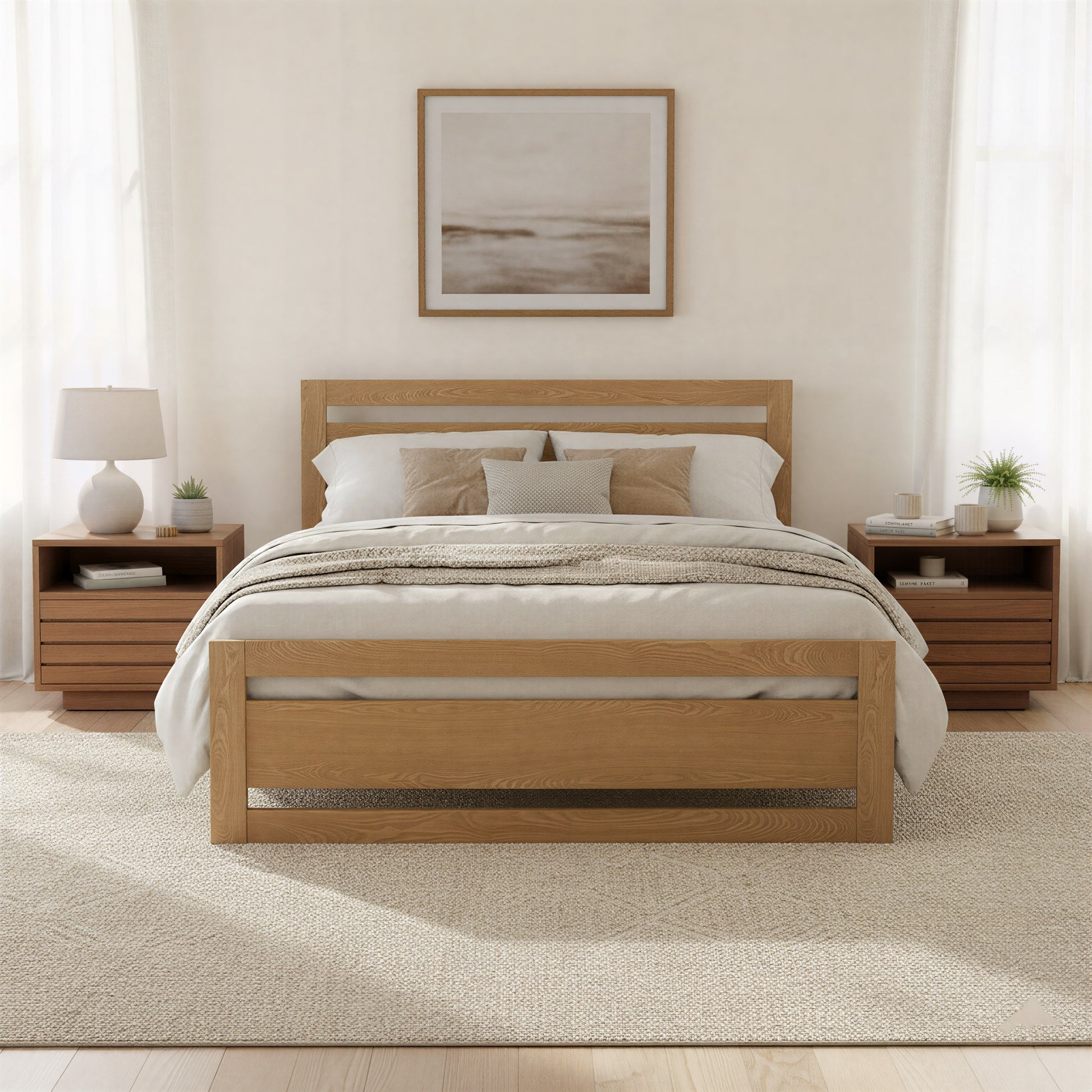 Repos Queen Bed Brown - 9