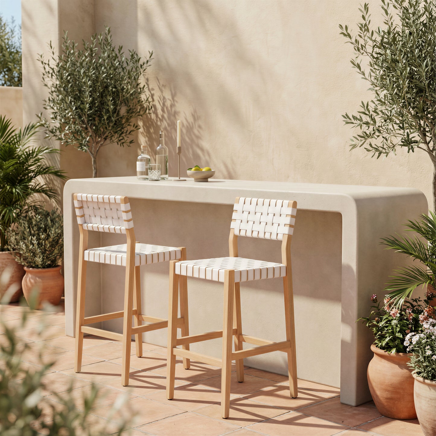 Mizuya Barstool White - 9