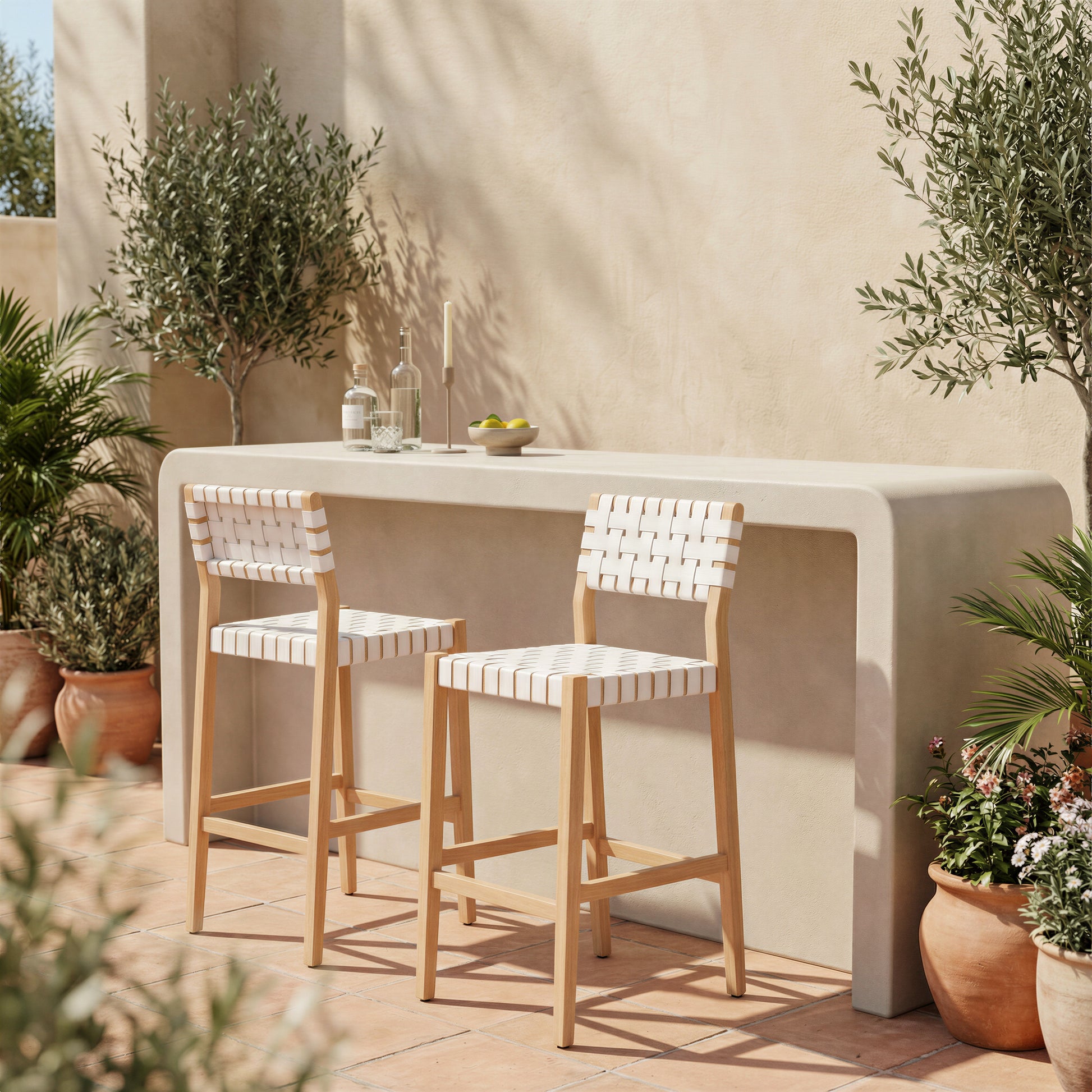 Mizuya Barstool White - 9
