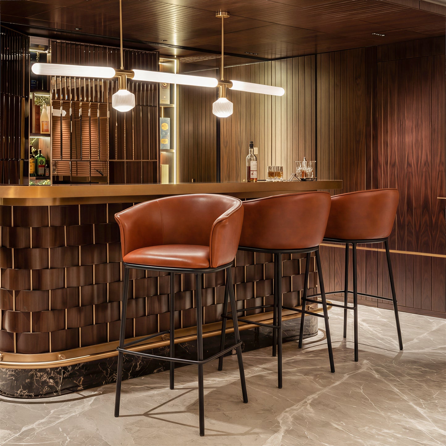 Garston Barstool Brown - 8