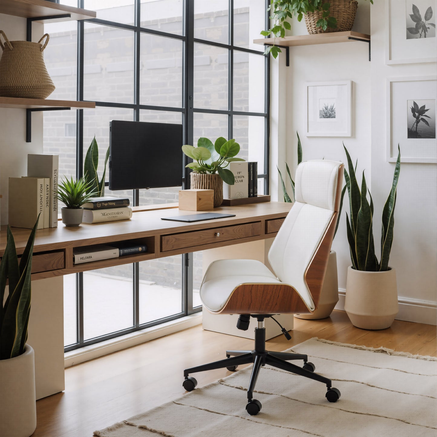 Flex High Back Office Chair White - 9