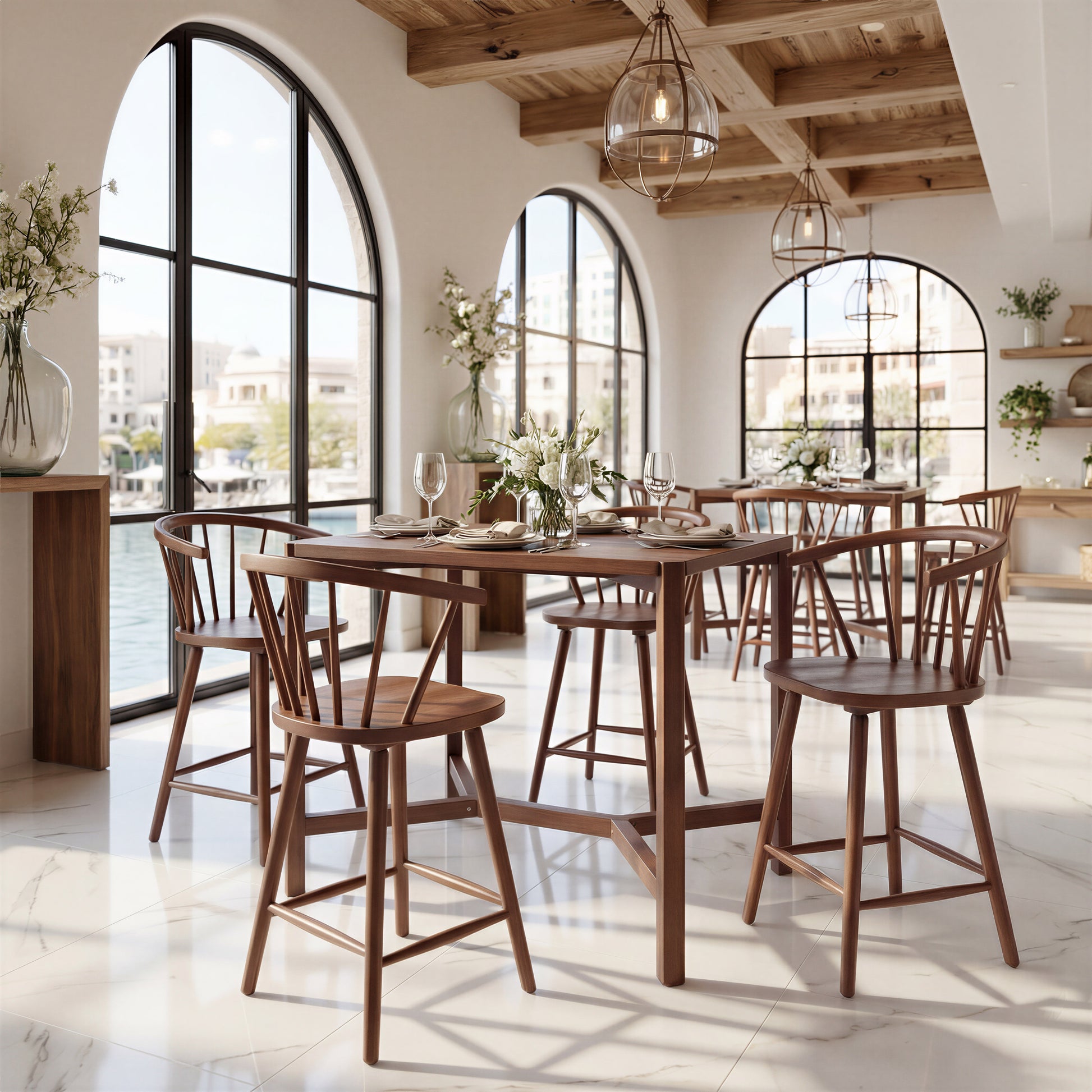 Stenger Barstool (Set of 2) Walnut - 10