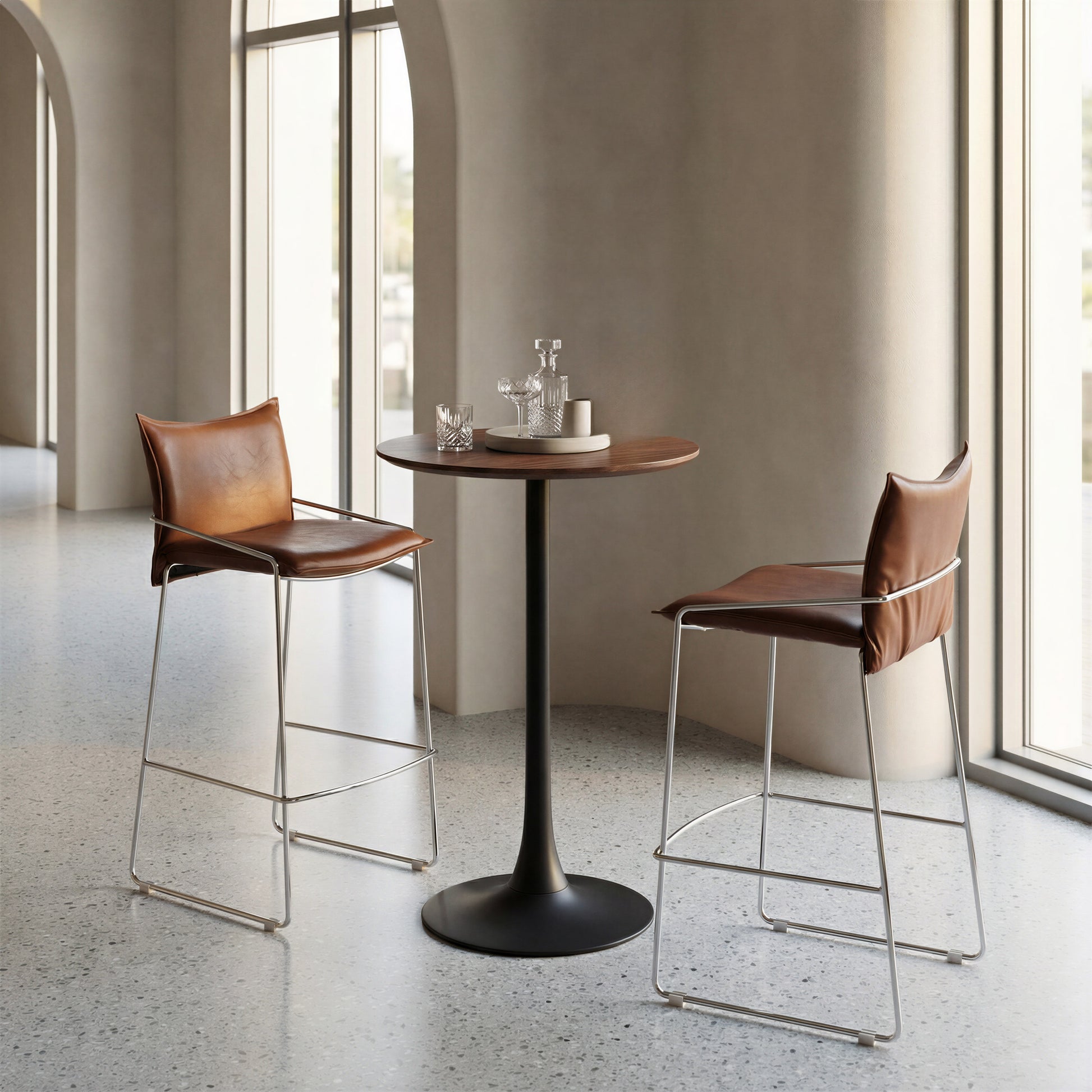 Auray Bar Table Brown - 9