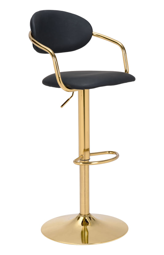 Gusto Barstool Black & Gold