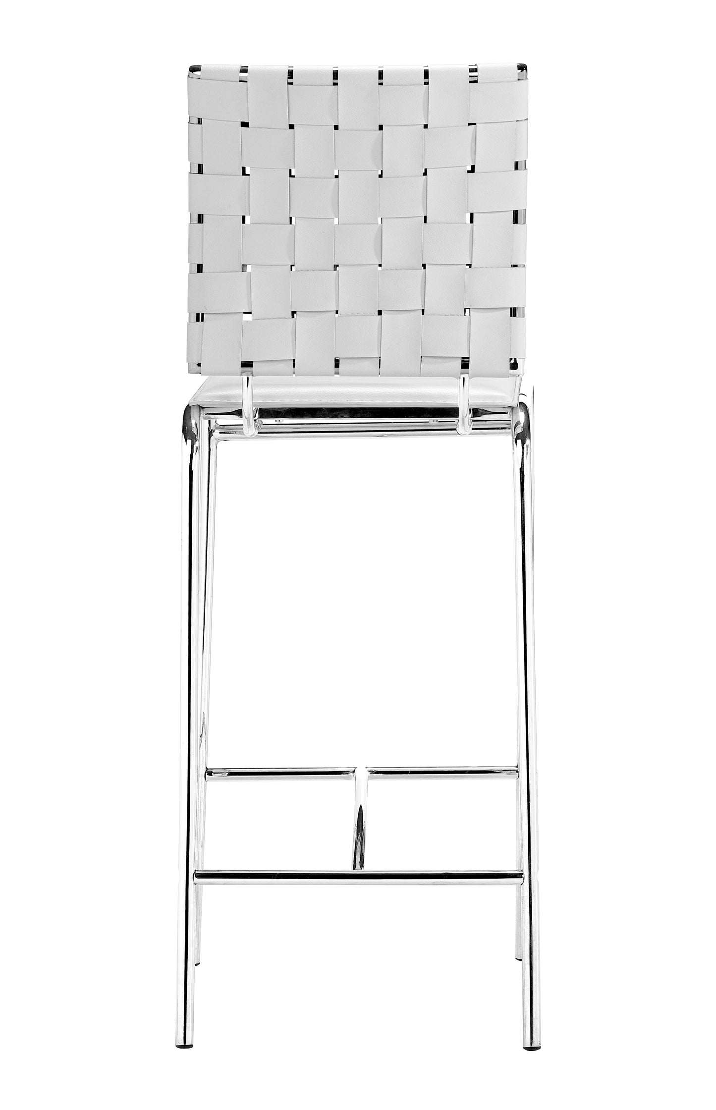 Criss Cross Counter Stool (Set of 2) White