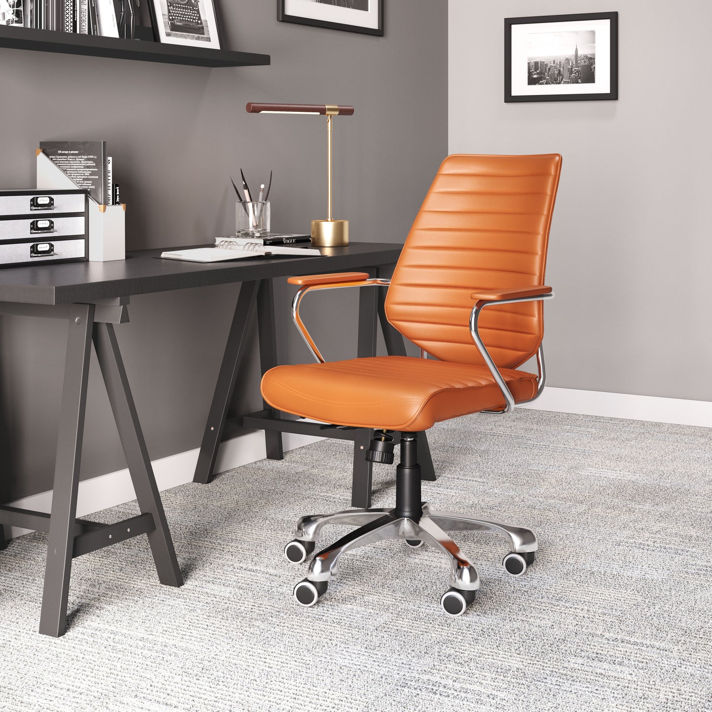 Enterprise Low Back Office Chair Orange