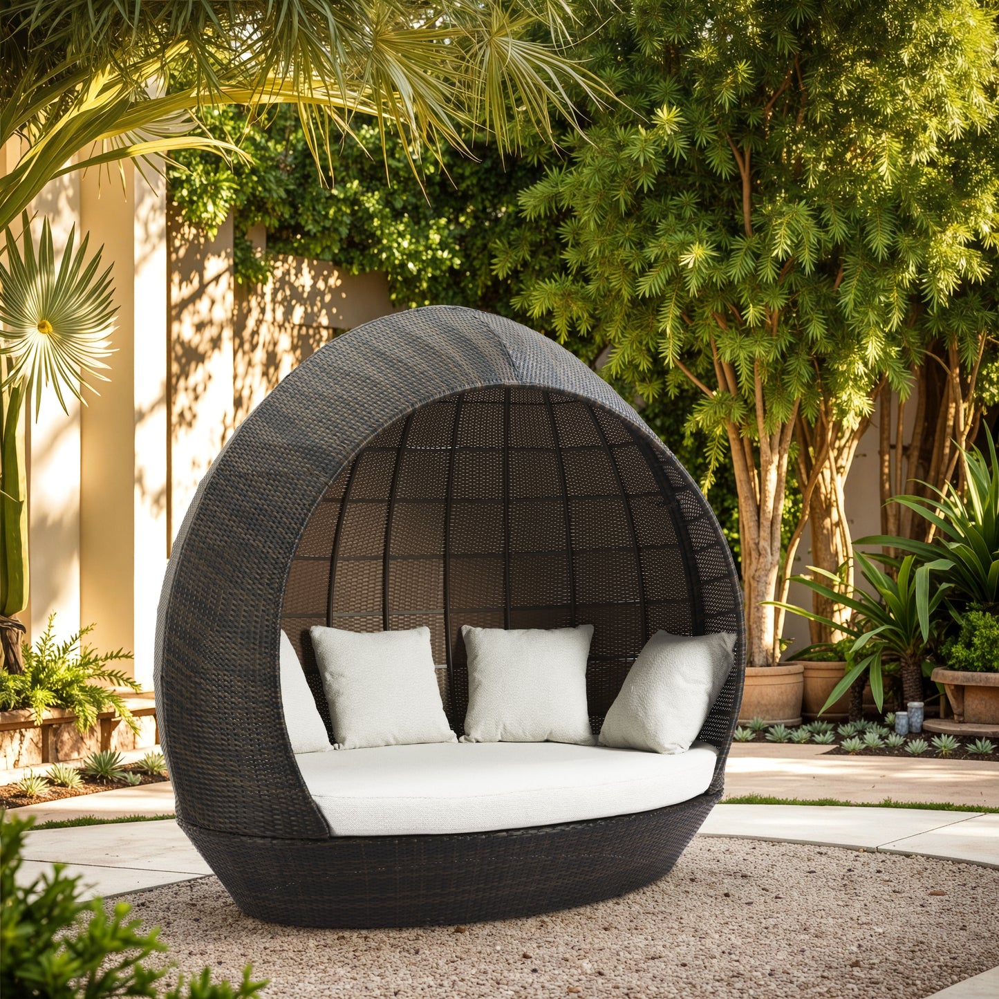 Marisol Beach Daybed Brown & Beige - 9