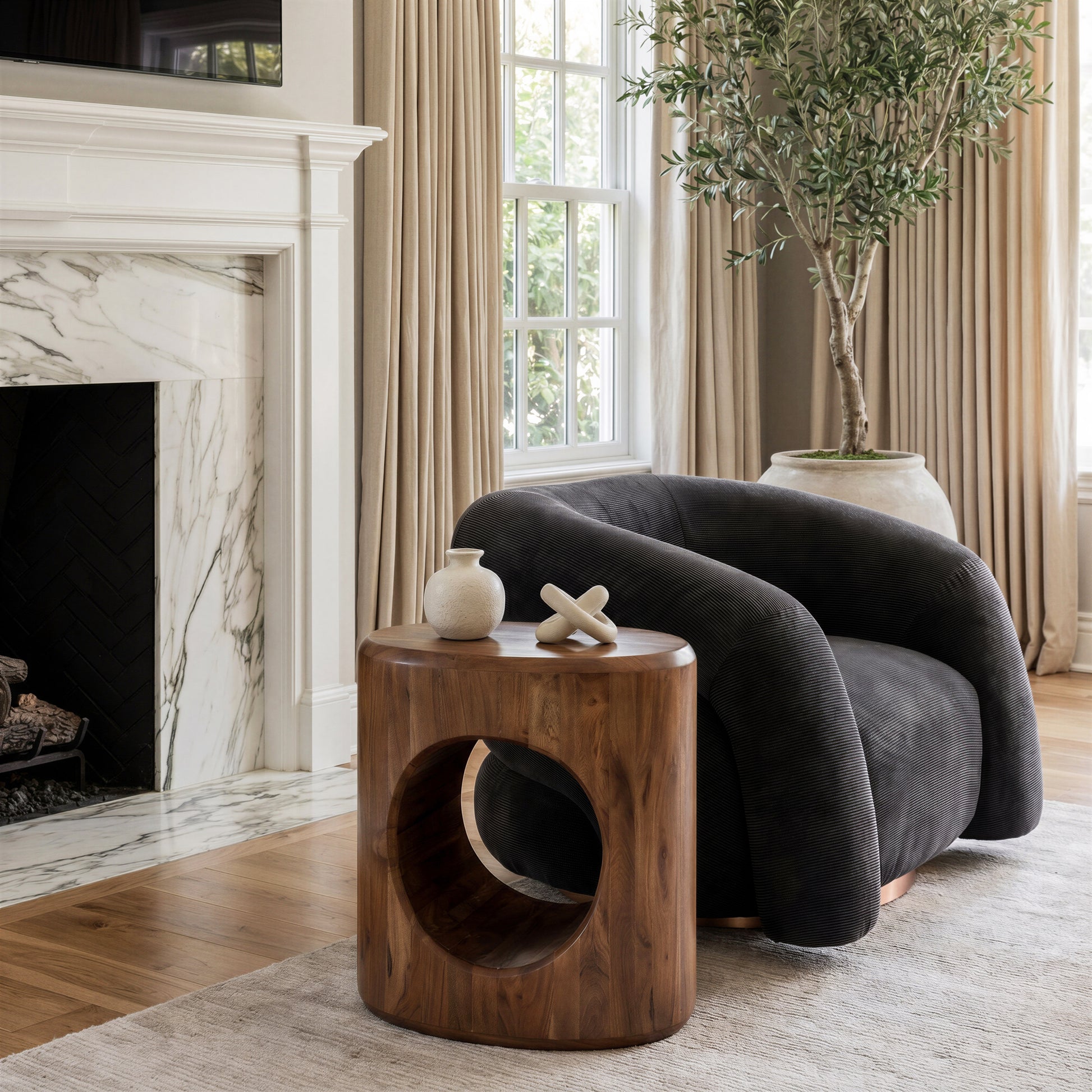 Cavo Side Table Brown - 9