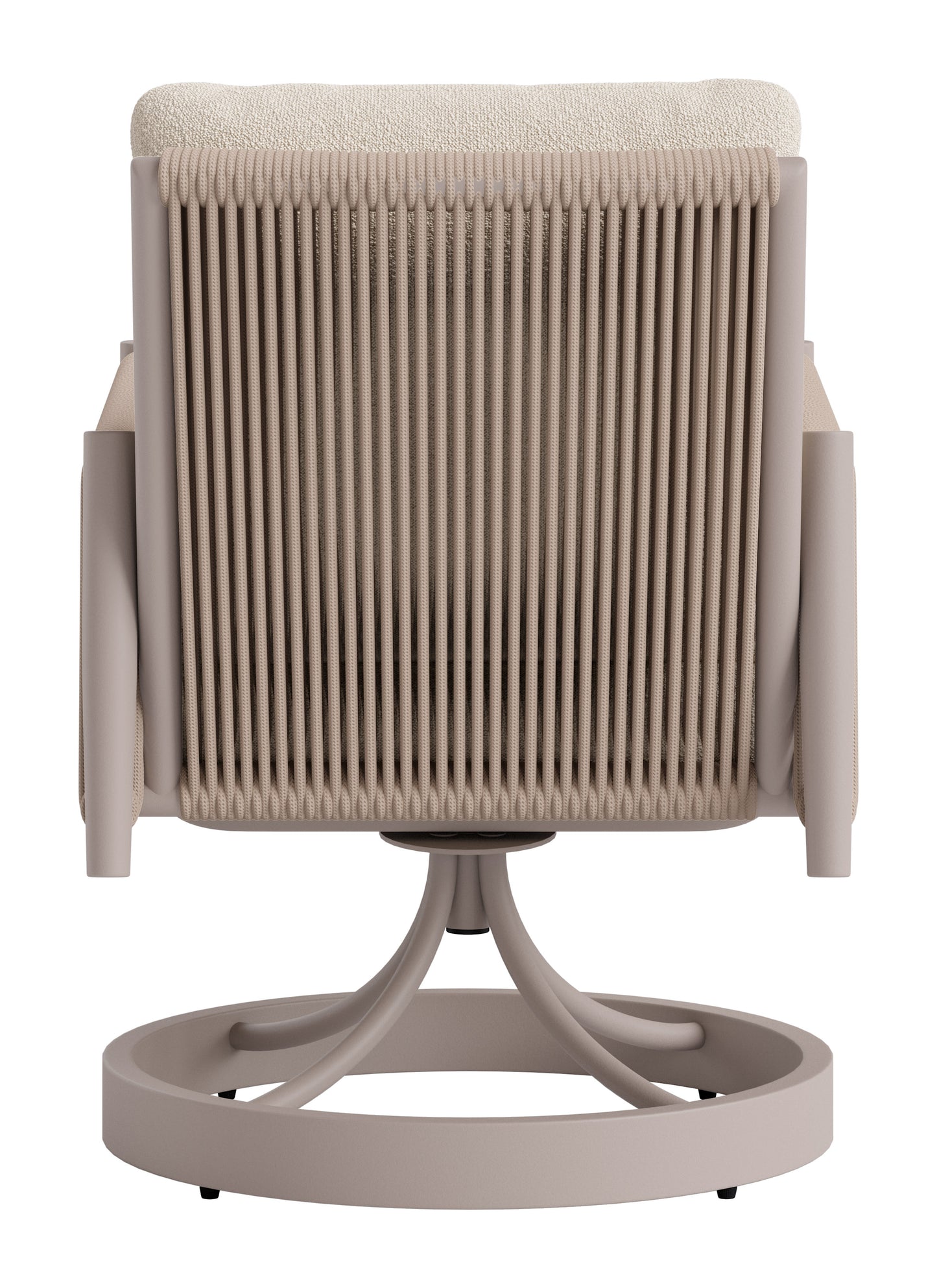 Rivan Swivel Dining Chair Beige - 3