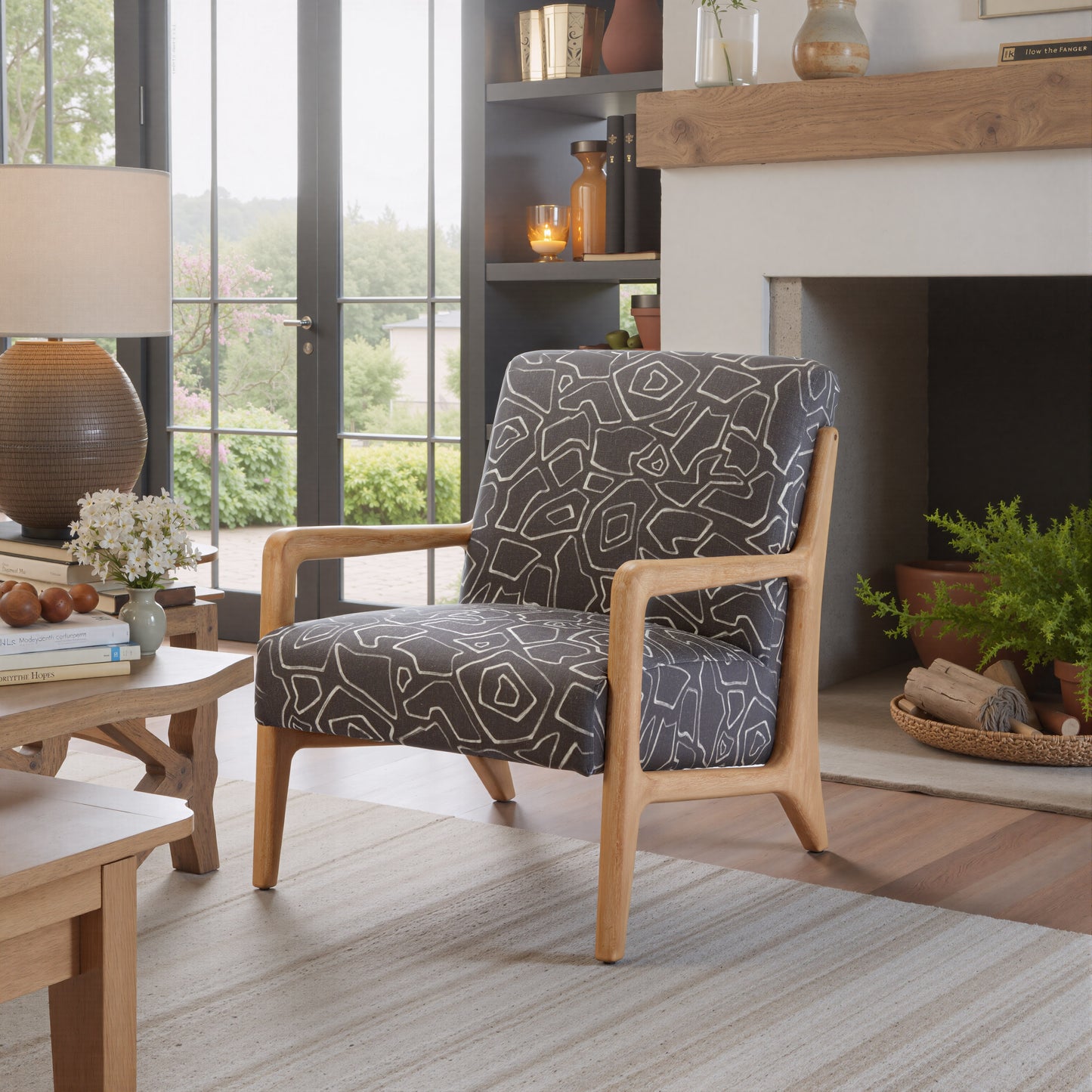 Runa Accent Chair Gray & Natural - 8