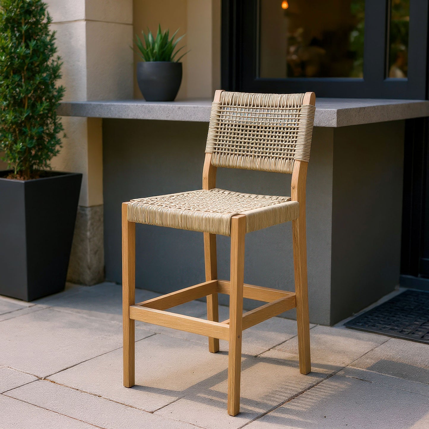 Corde Barstool Beige - 9