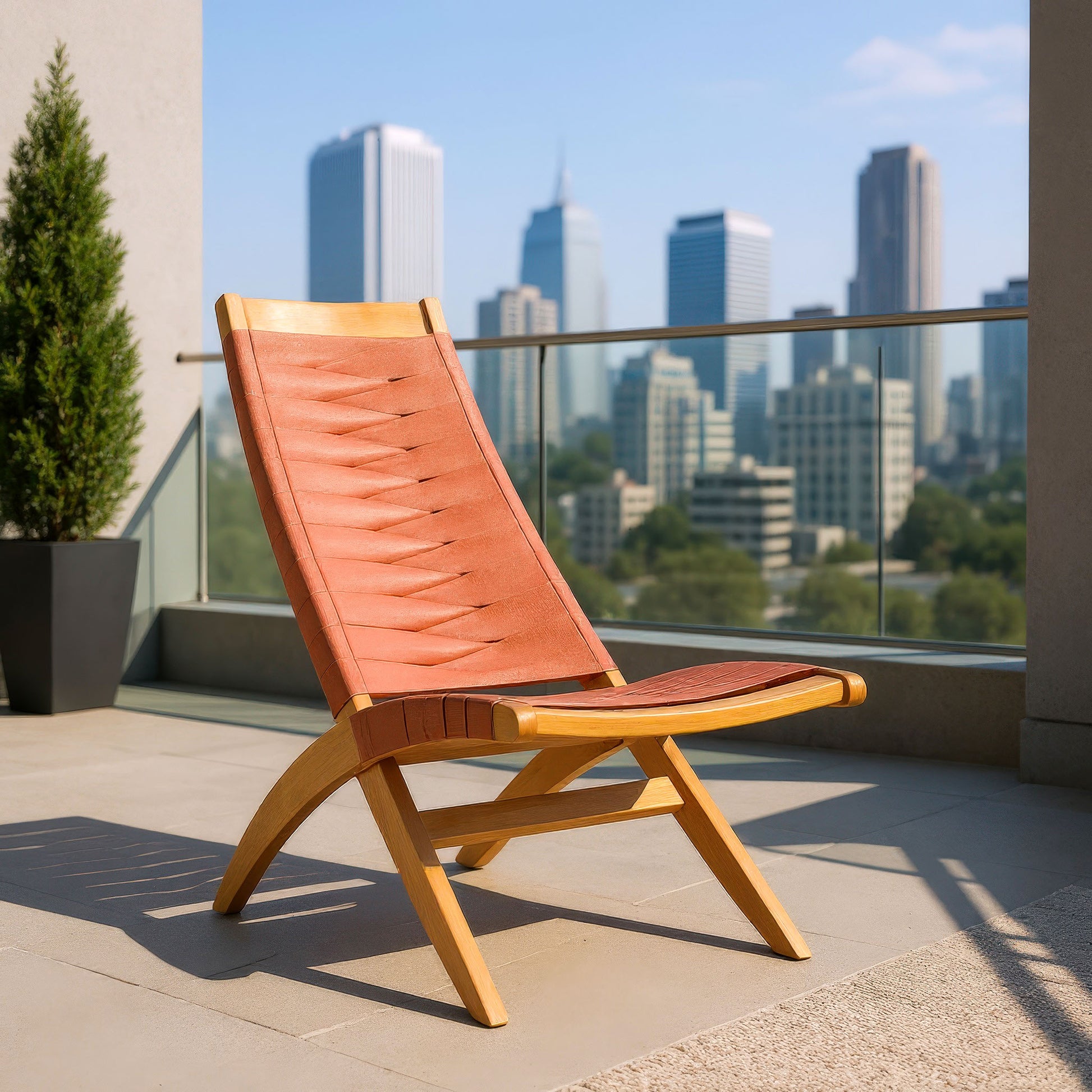 Rova Lounge Chair Terracotta - 10