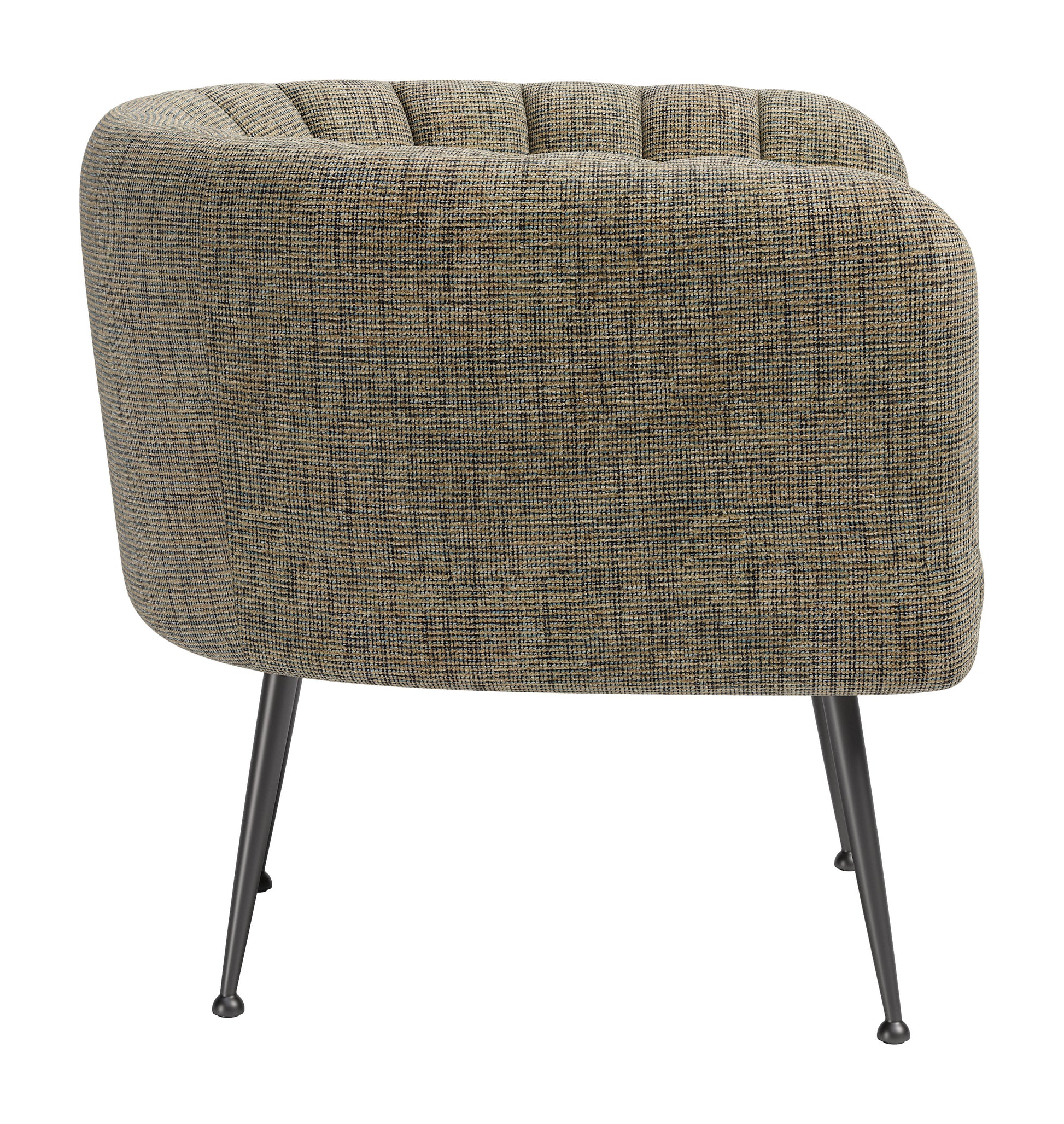 Deco Accent Chair Green Tweed - 2
