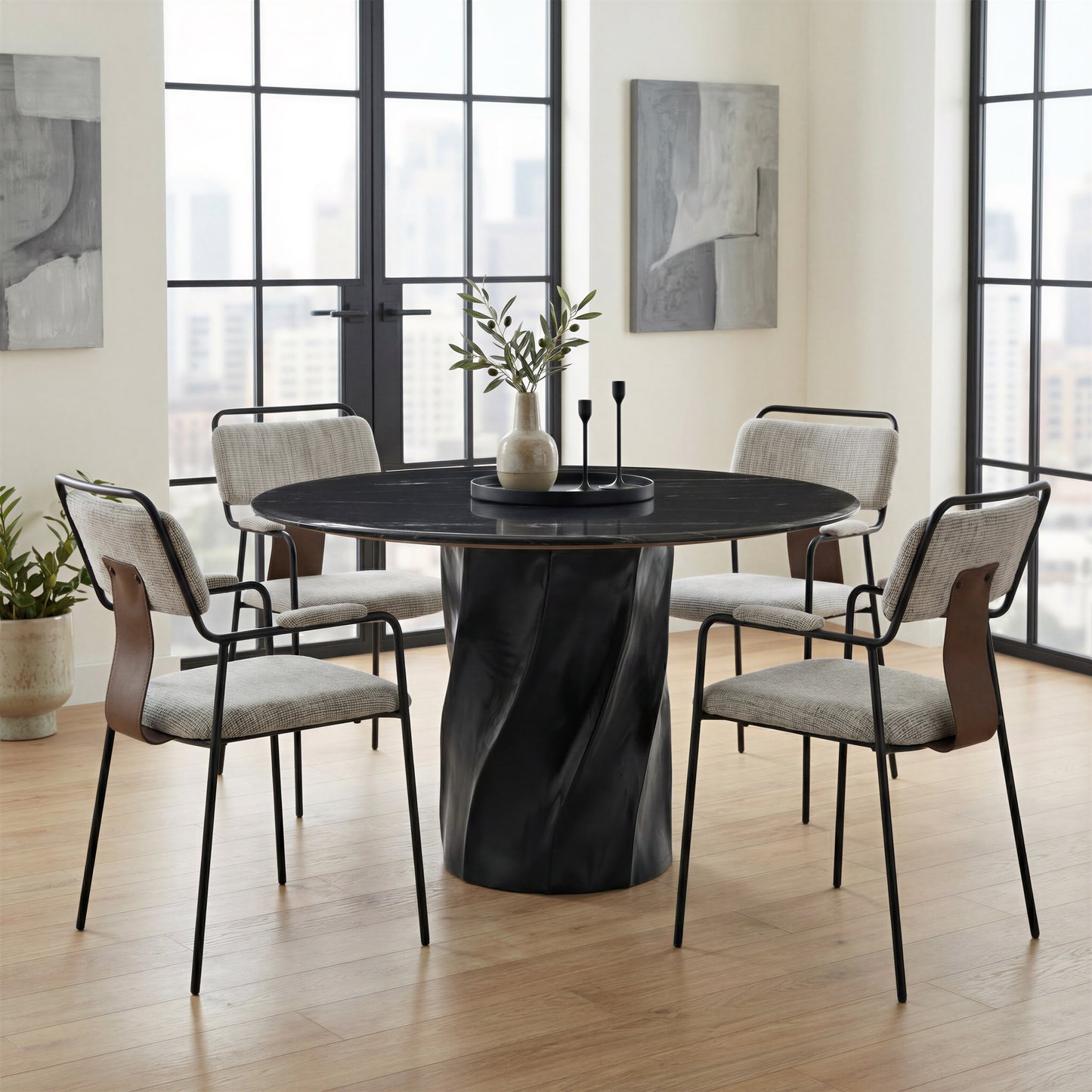 Kuro Dining Table Black - 7