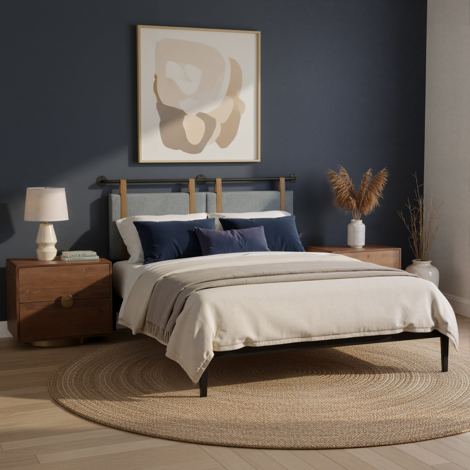 Zeva Floating Queen Headboard Gray - 10