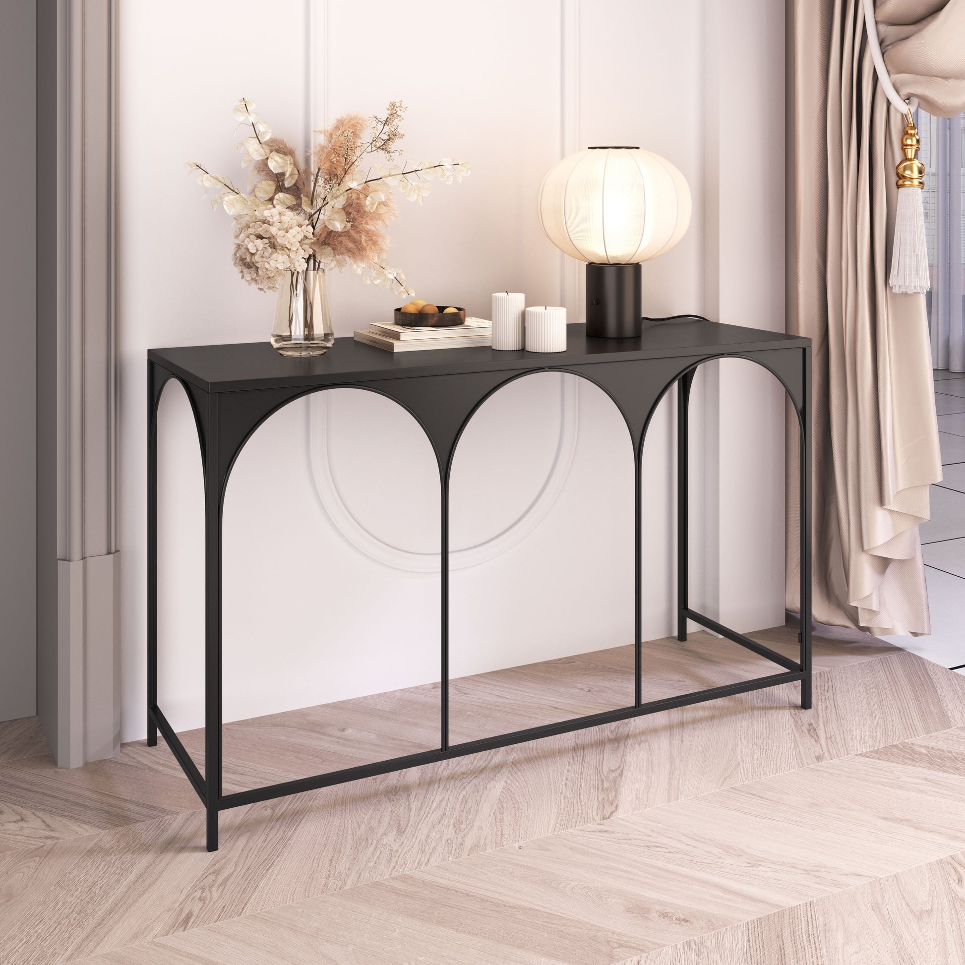 Loriet Console Table Black - 6