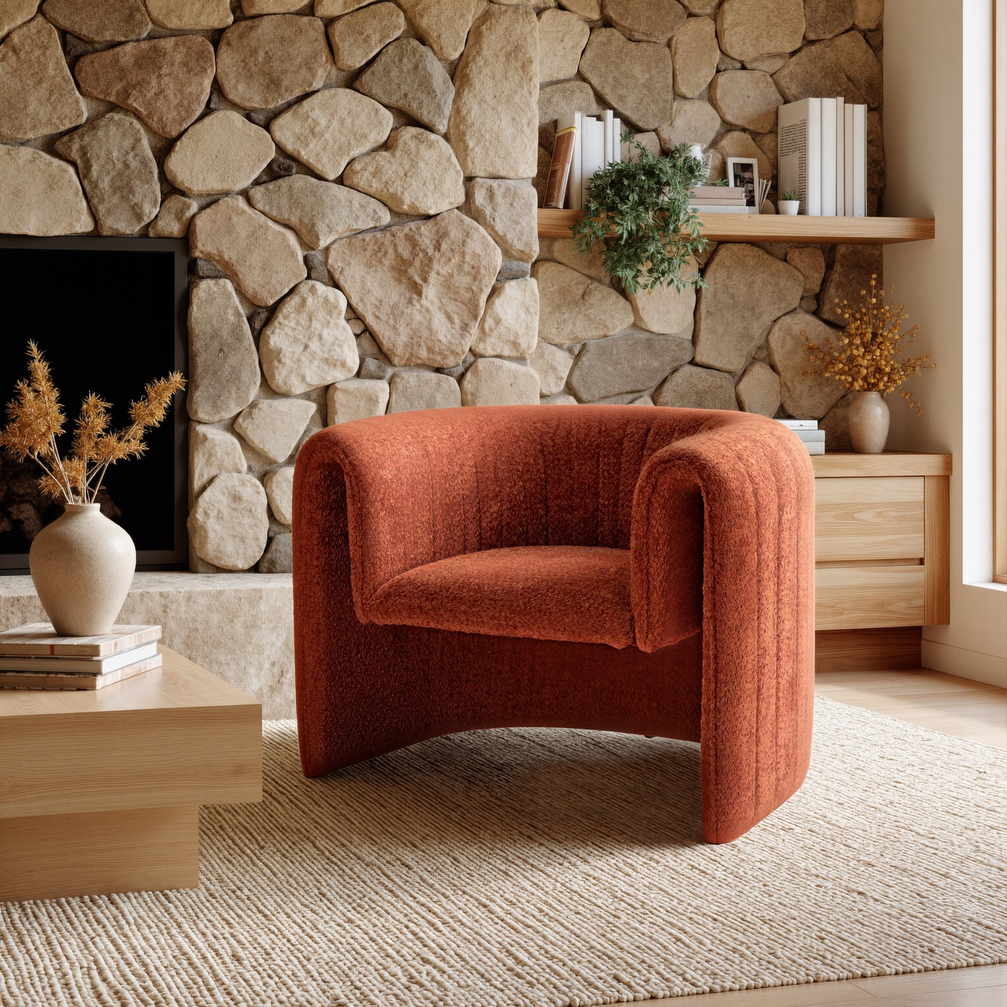 Viana Accent Chair Burnt Orange - 8