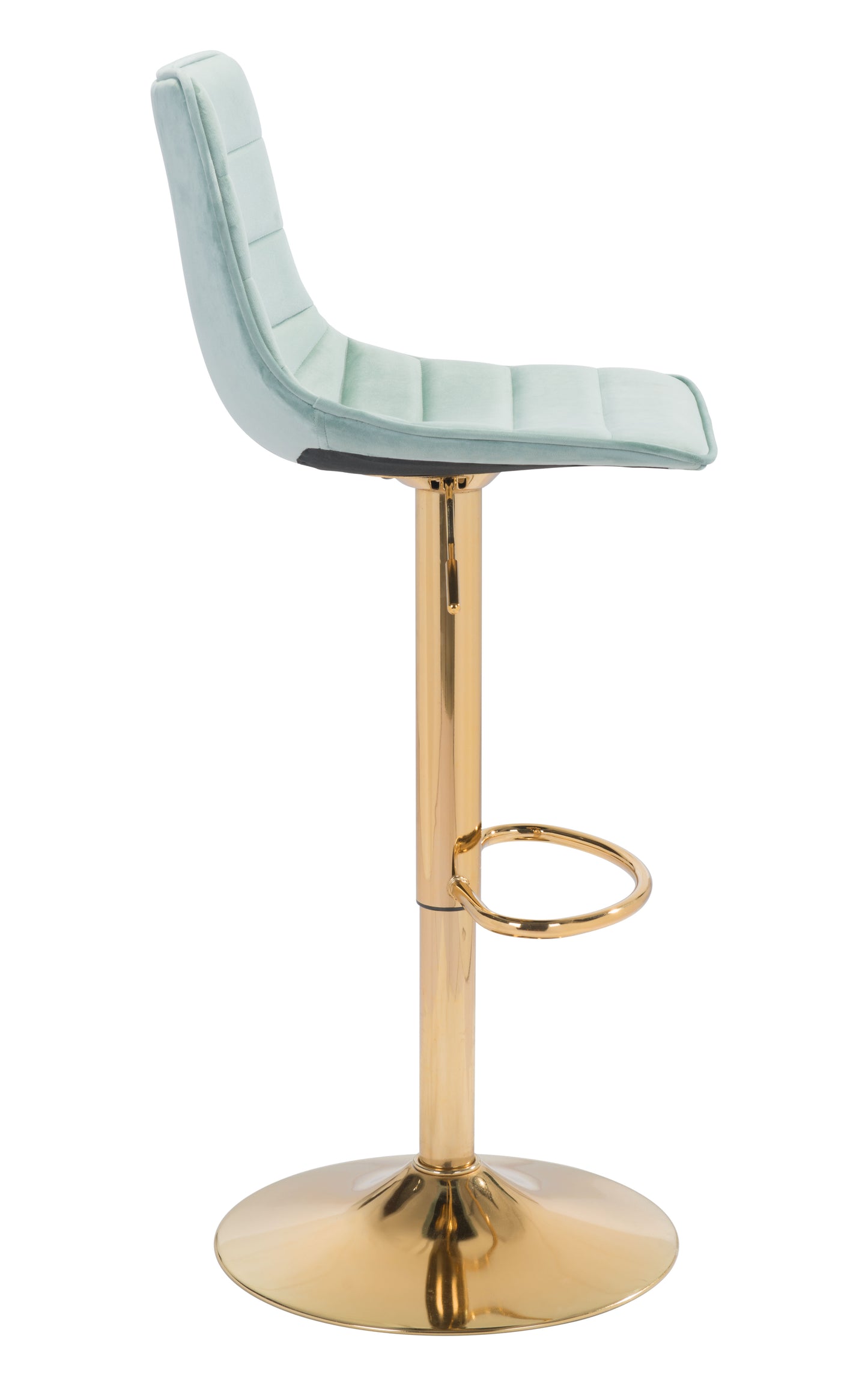Prima Barstool Light Green & Gold