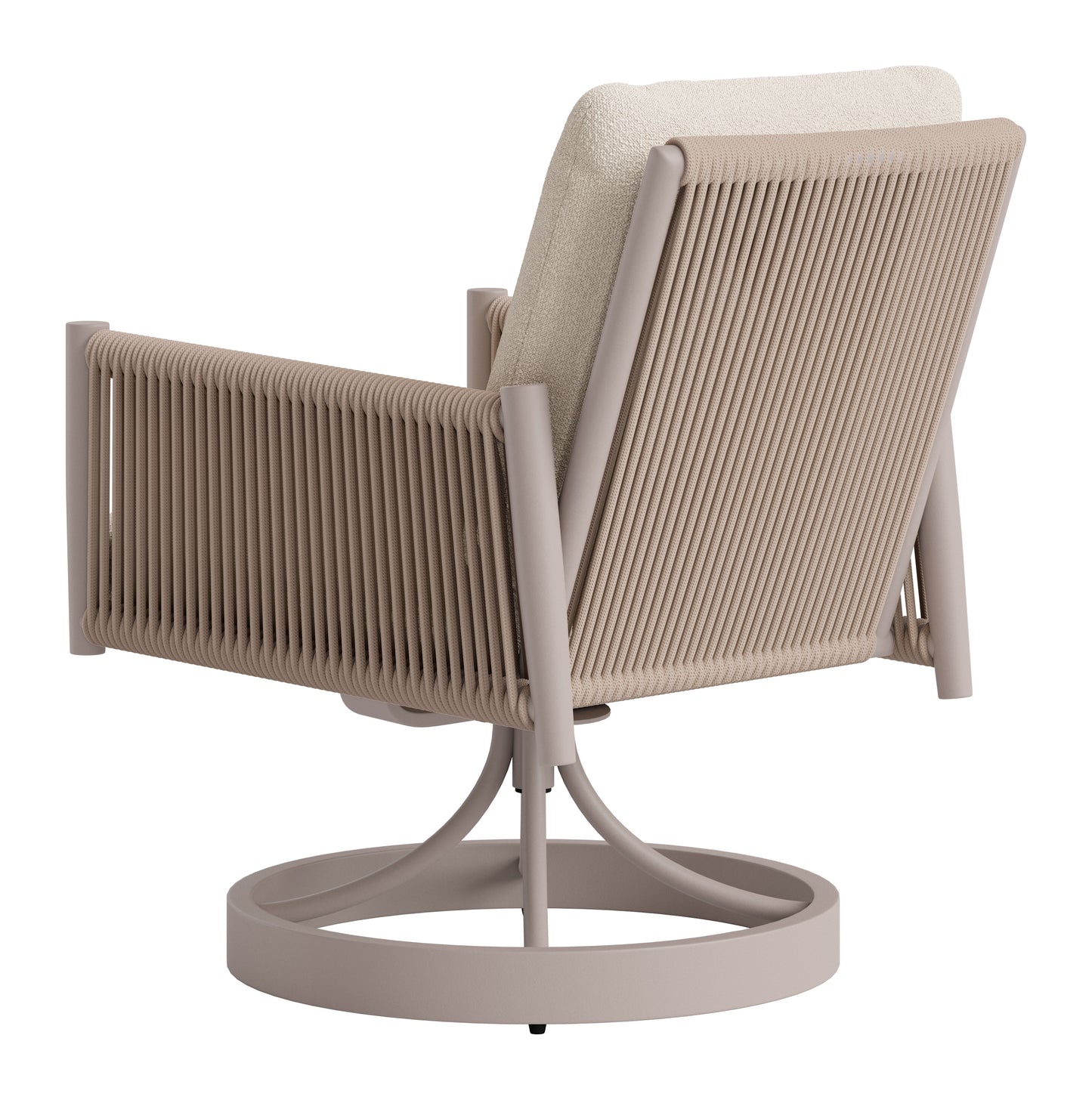 Rivan Swivel Dining Chair Beige - 4