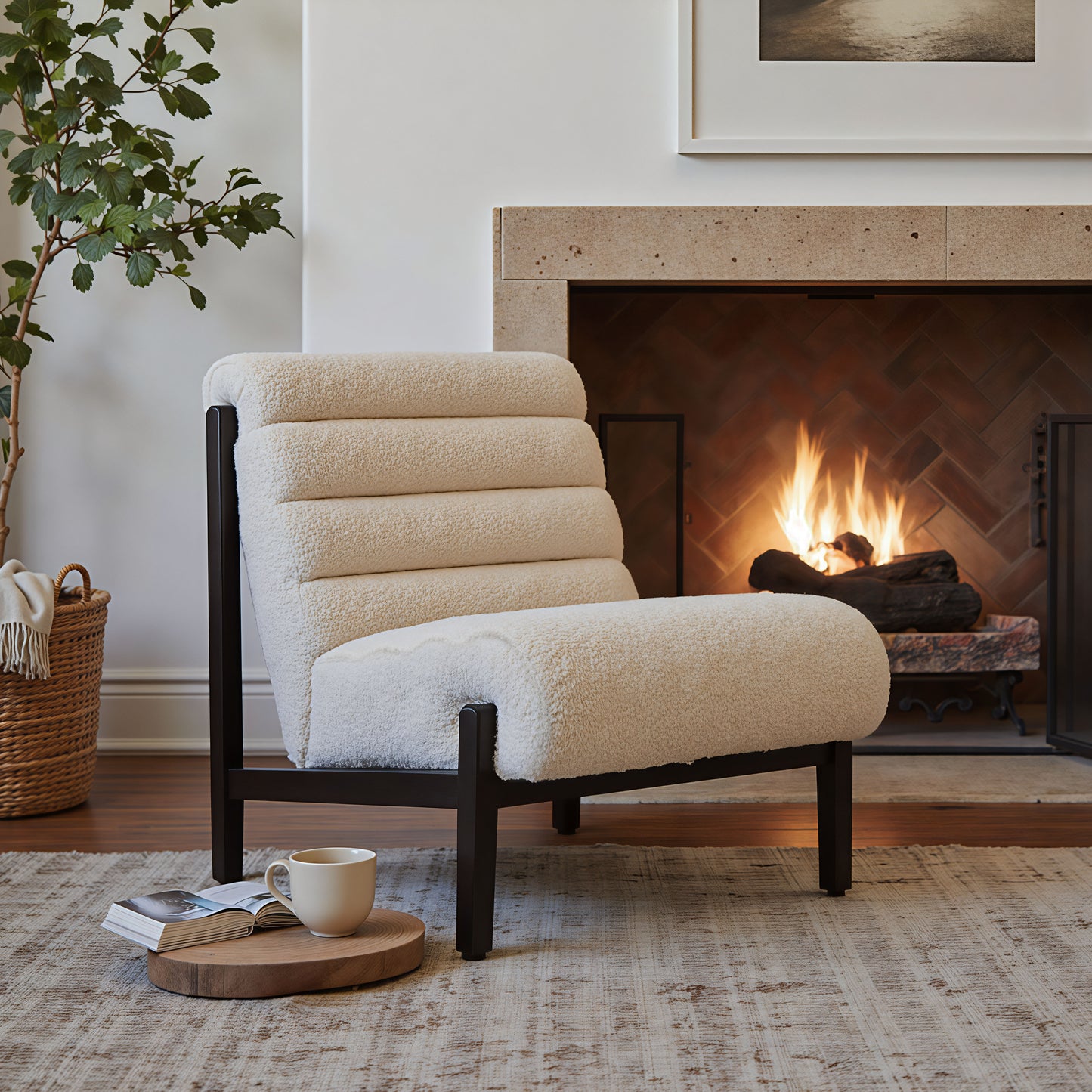 Maki Accent Chair Beige - 8