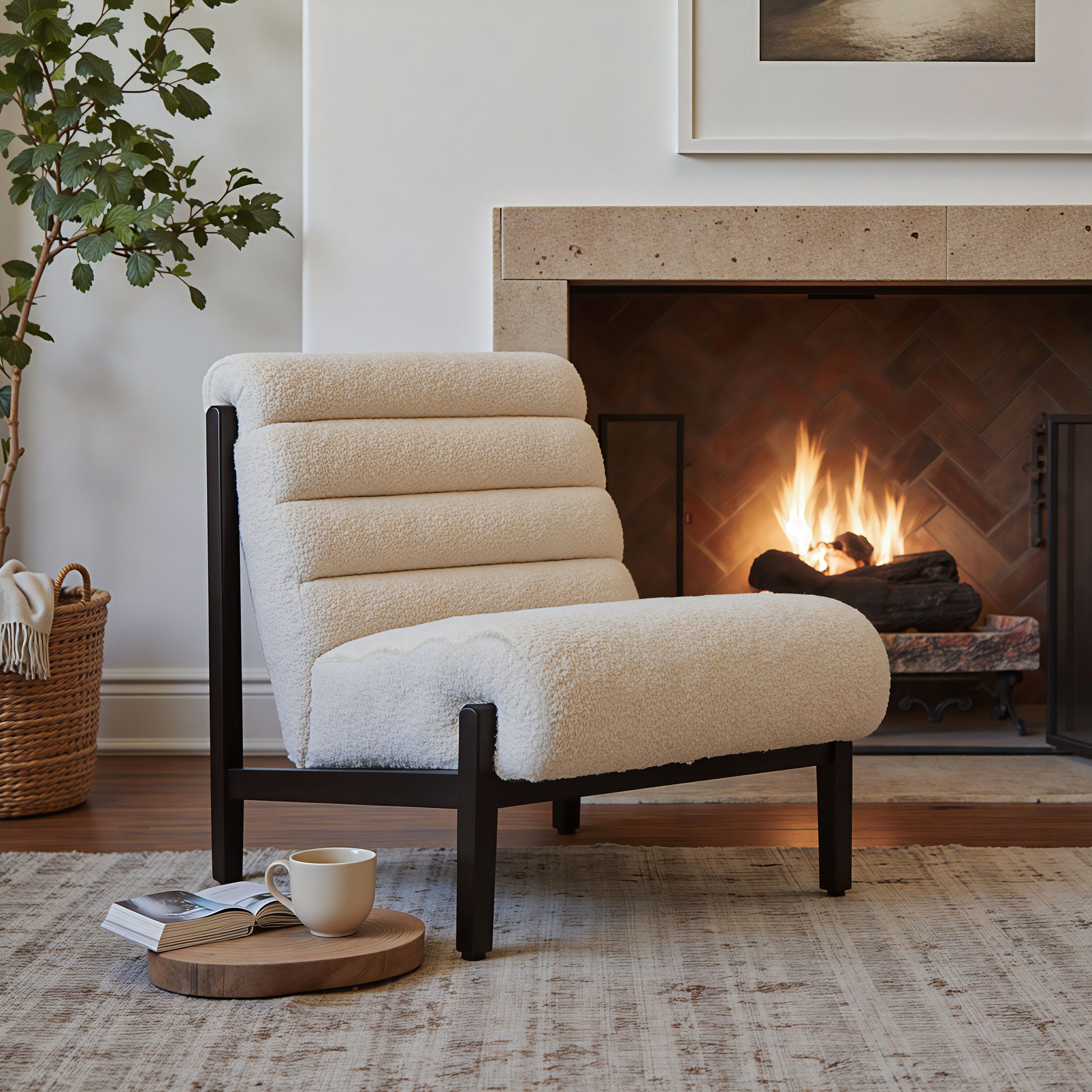 Maki Accent Chair Beige - 8