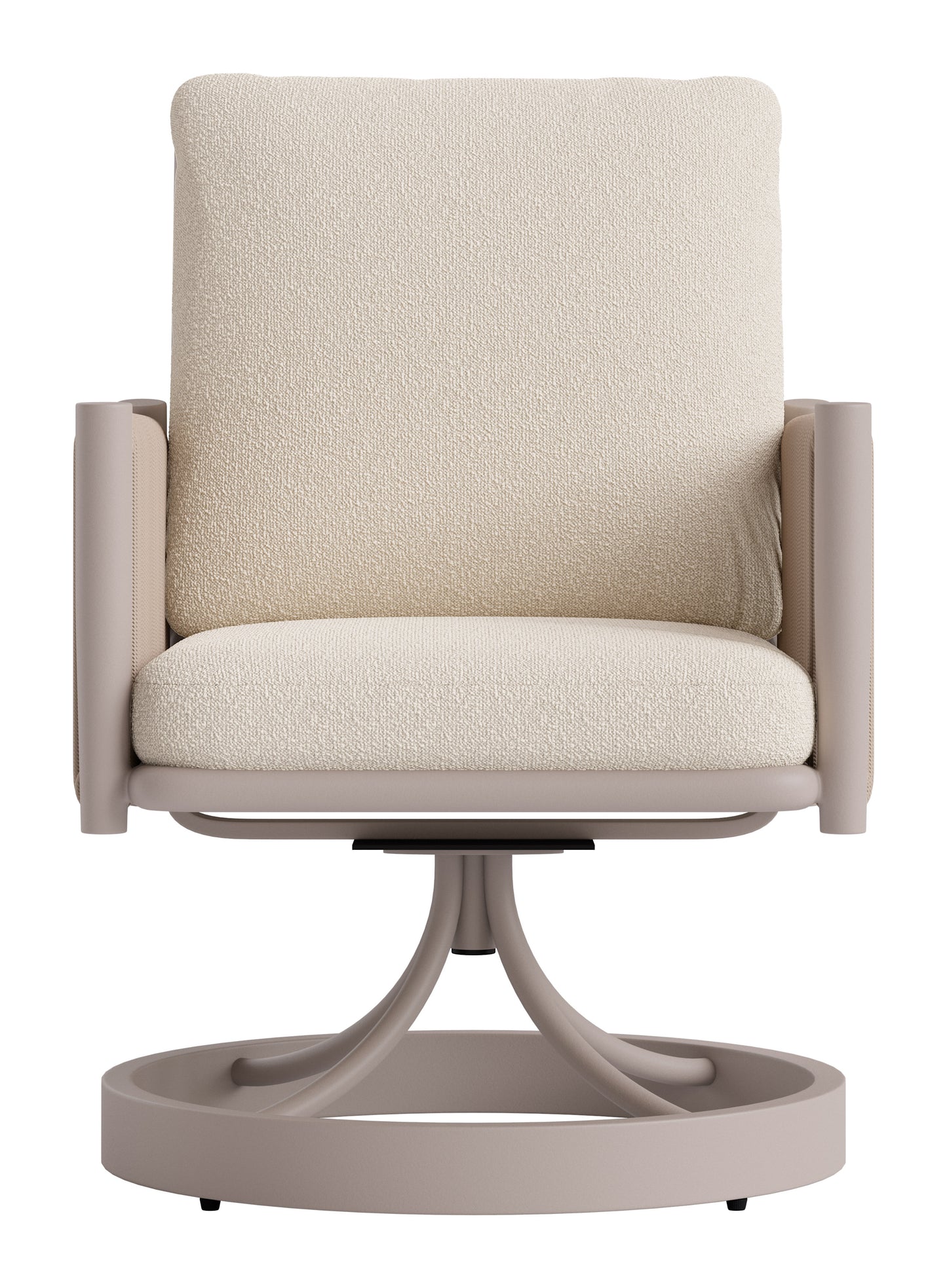 Rivan Swivel Dining Chair Beige - 2