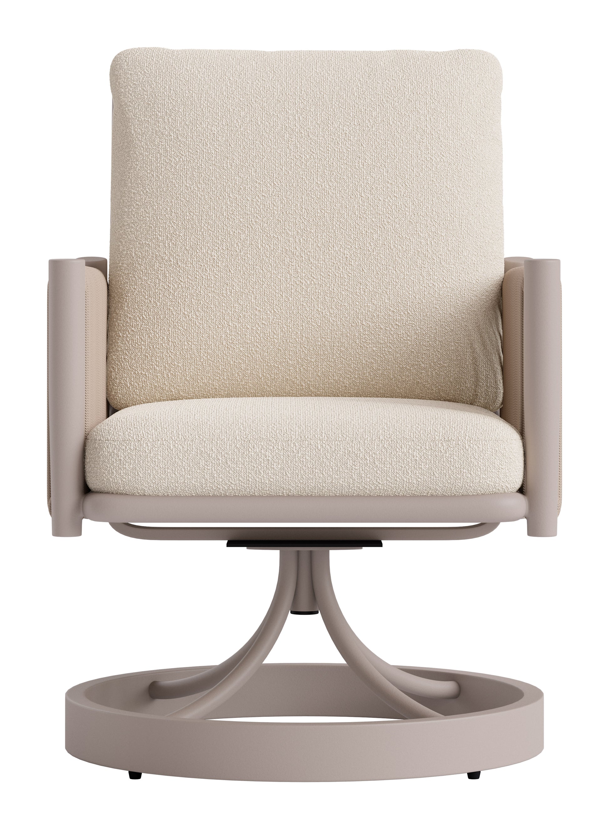 Rivan Swivel Dining Chair Beige - 2