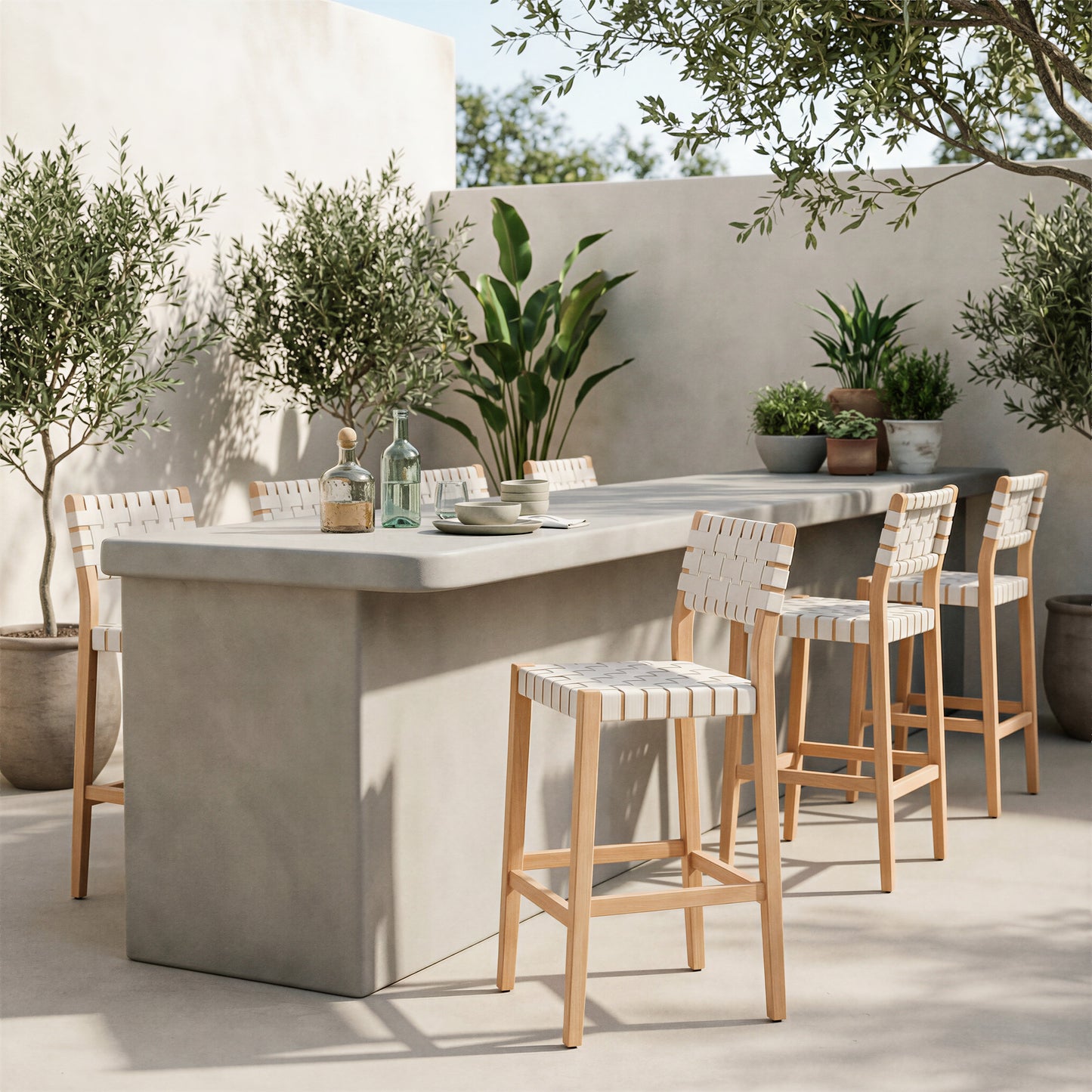 Mizuya Barstool White - 8