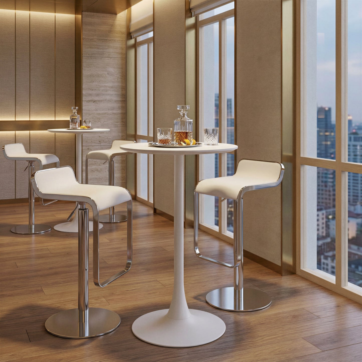 Auray Bar Table White - 7