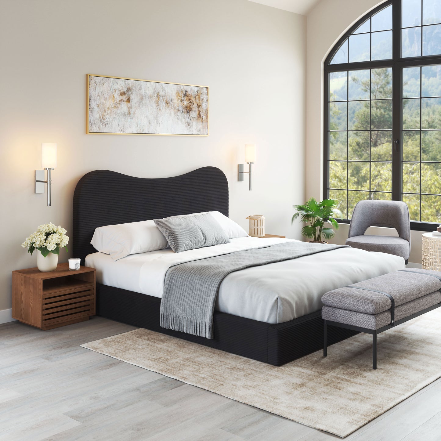 Sele King Bed Black - 8