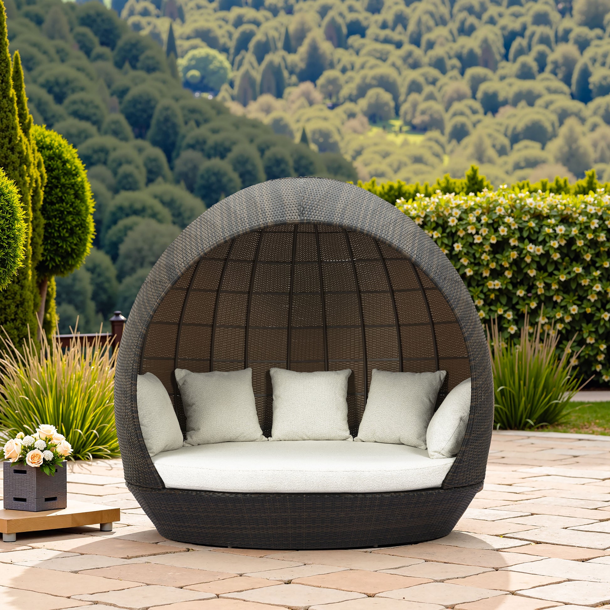 Marisol Beach Daybed Brown & Beige - 10