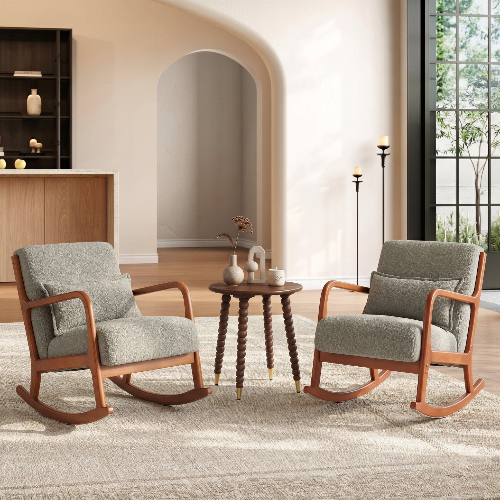Hady Rocking Chair Gray - 9
