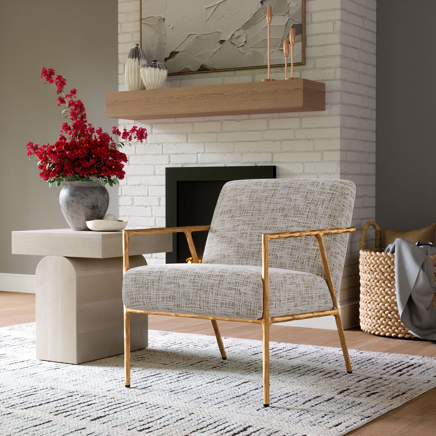 Norrebro Accent Chair Beige Frost - 8