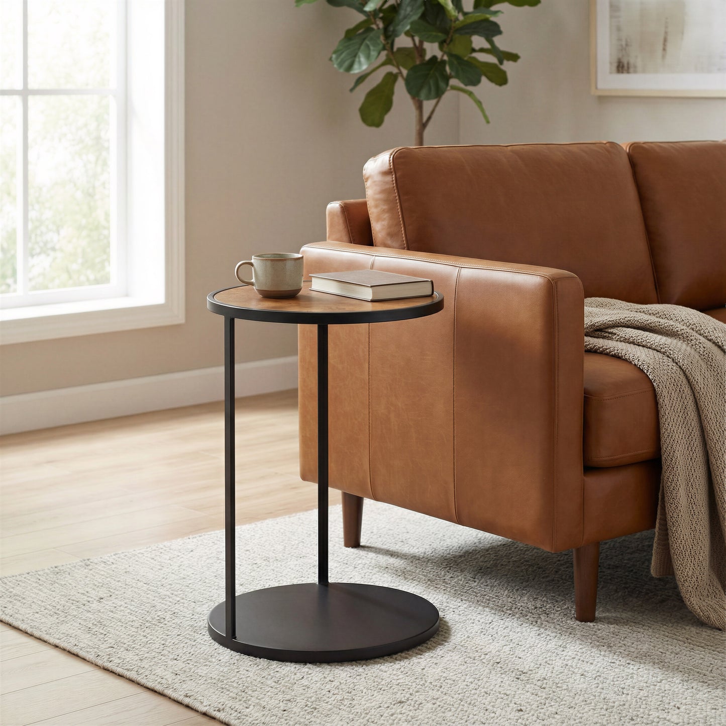 Nodo Side Table Brown & Black - 8