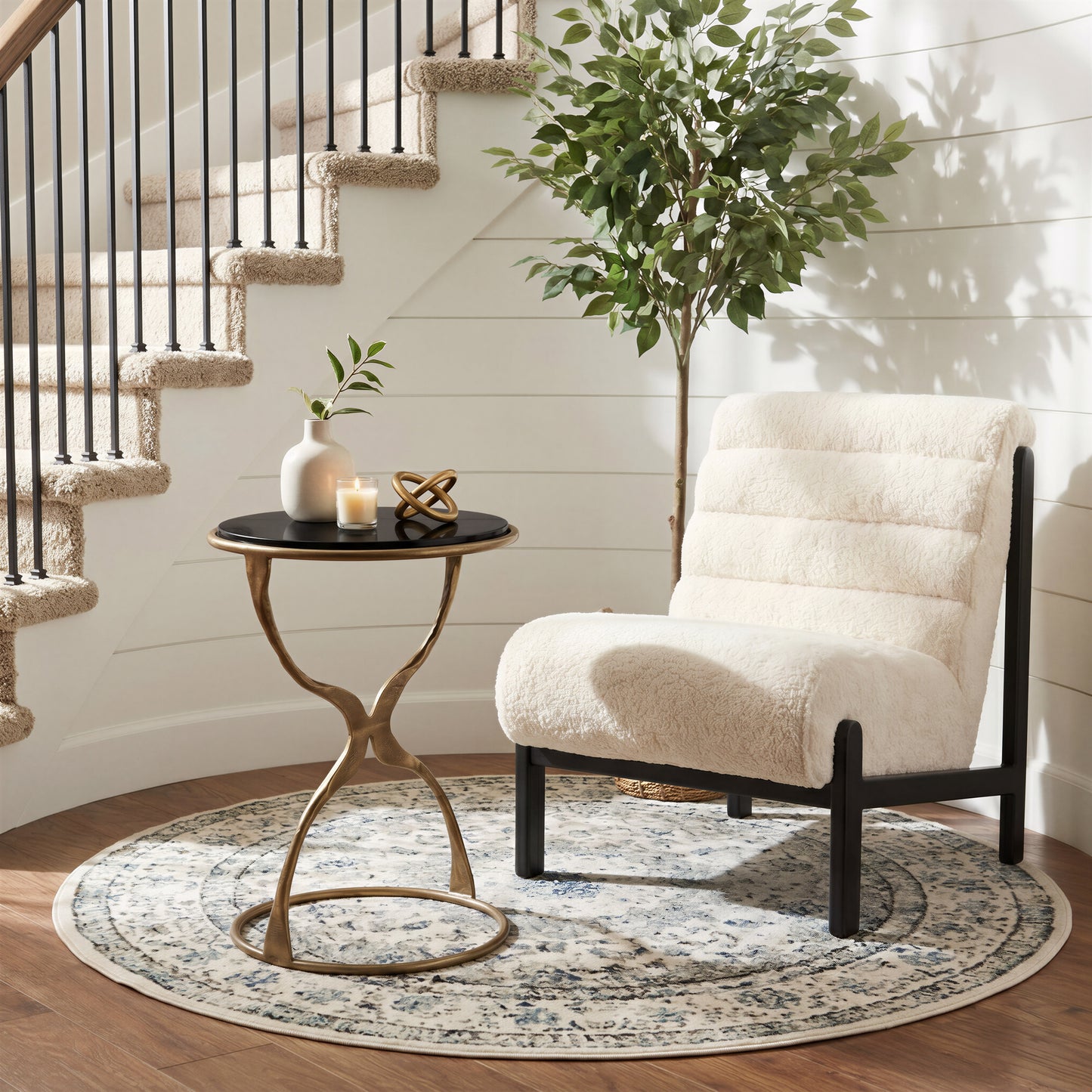 Maki Accent Chair Beige - 11