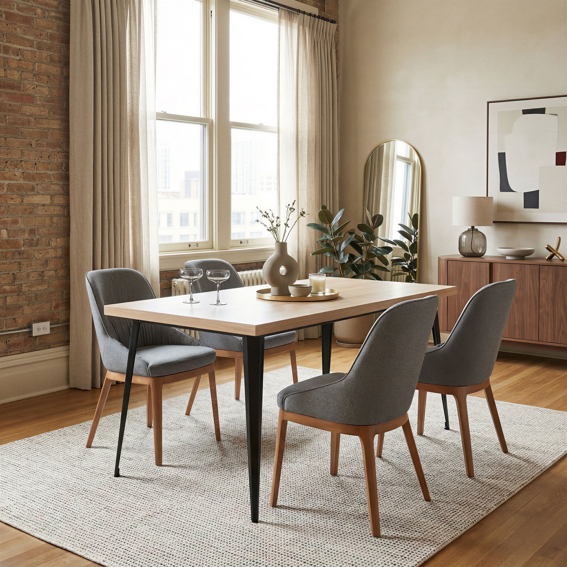 Saelen Dining Table Natural - 8