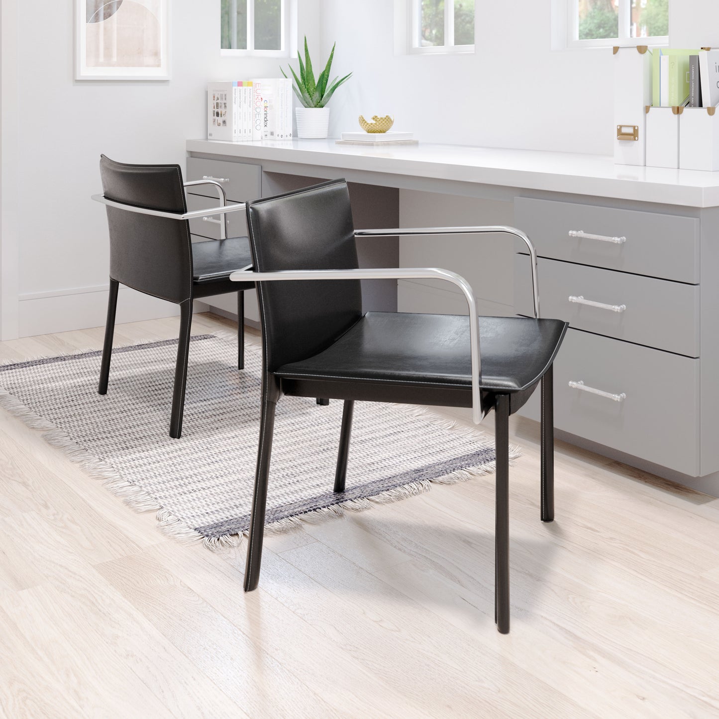 Gekko Conference Chair (Set of 2) Black