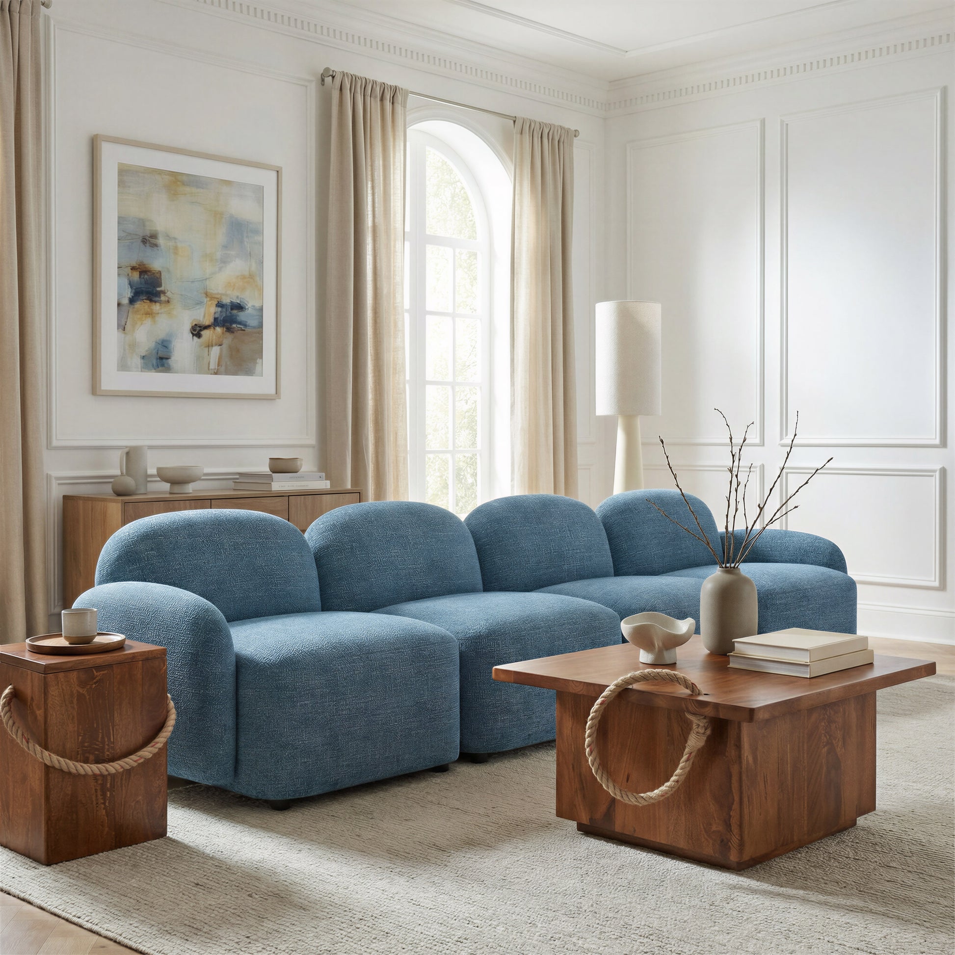 Cleo Middle Chair Blue - 9