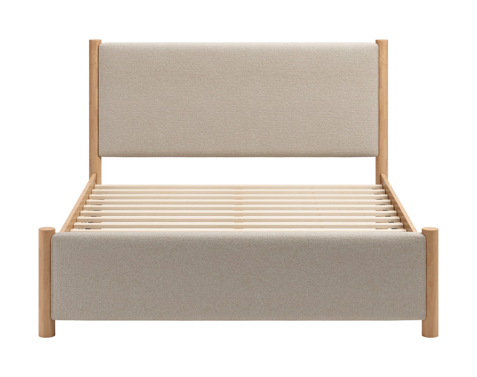Hadi Queen Bed Beige & Natural - 3