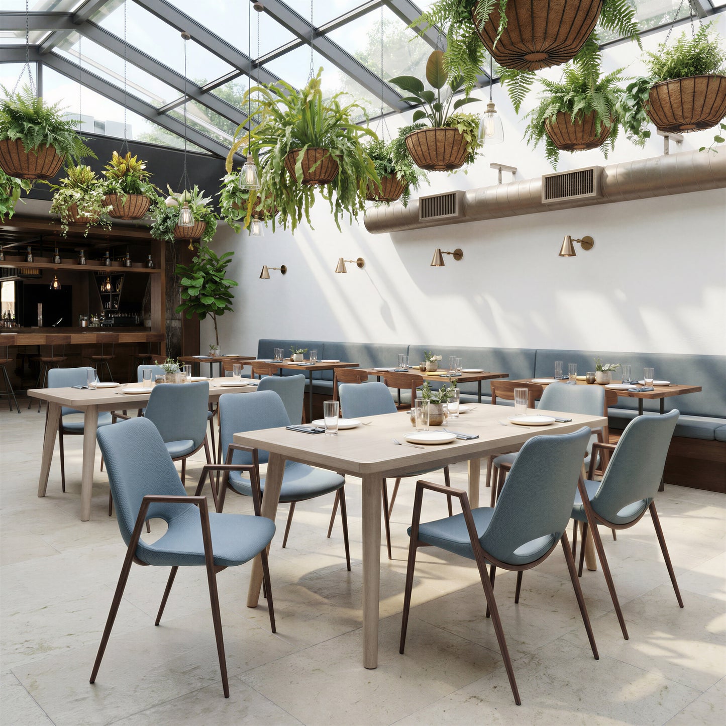 Roms Dining Table Whitewashed - 7