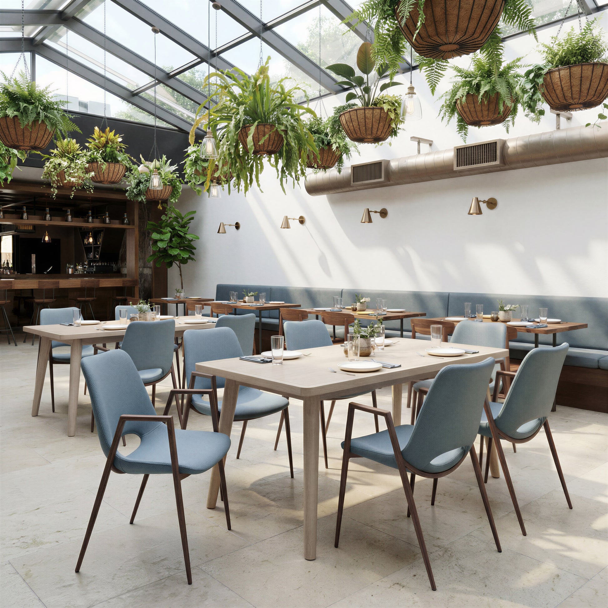 Roms Dining Table Whitewashed - 7