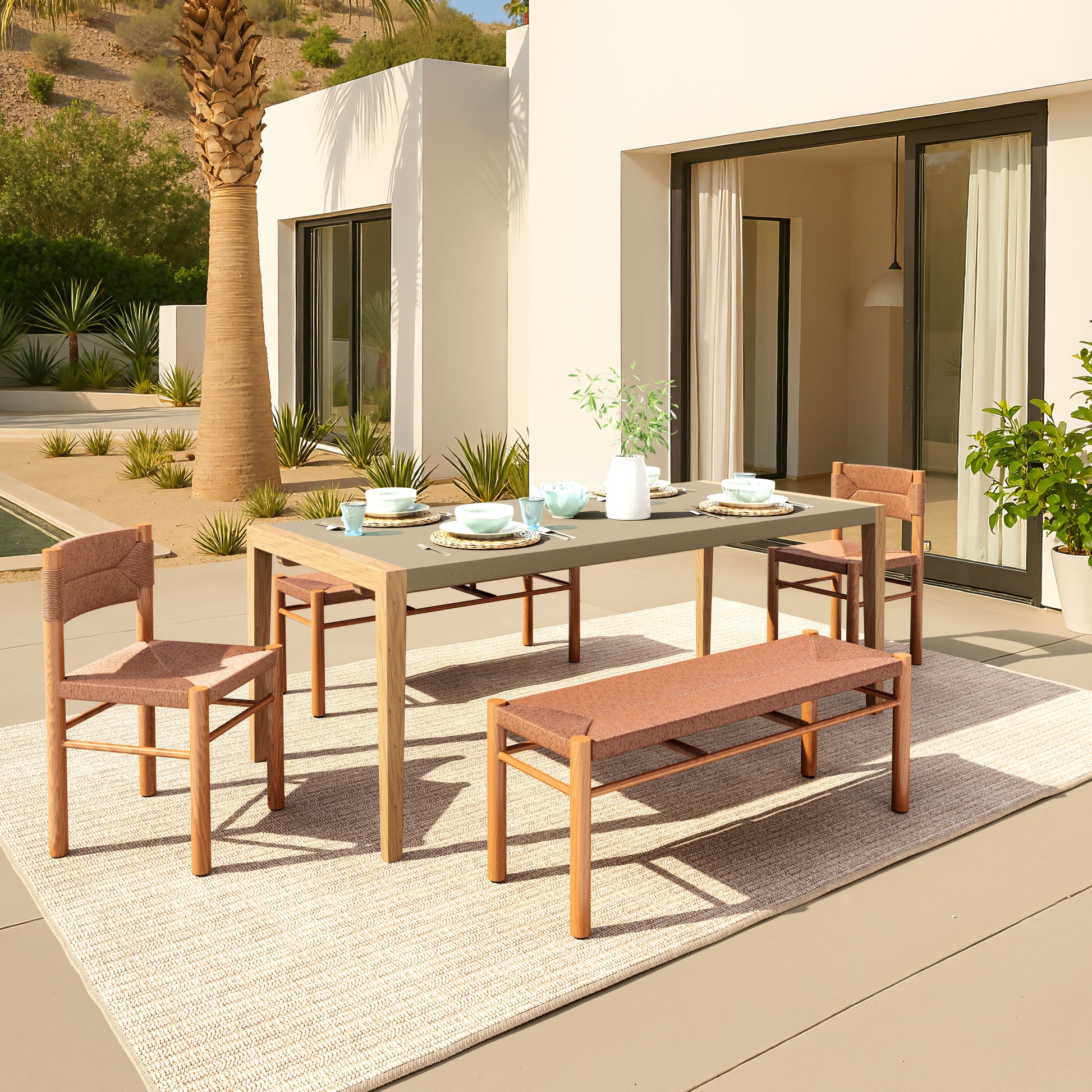 Kata Dining Table Gray - 6