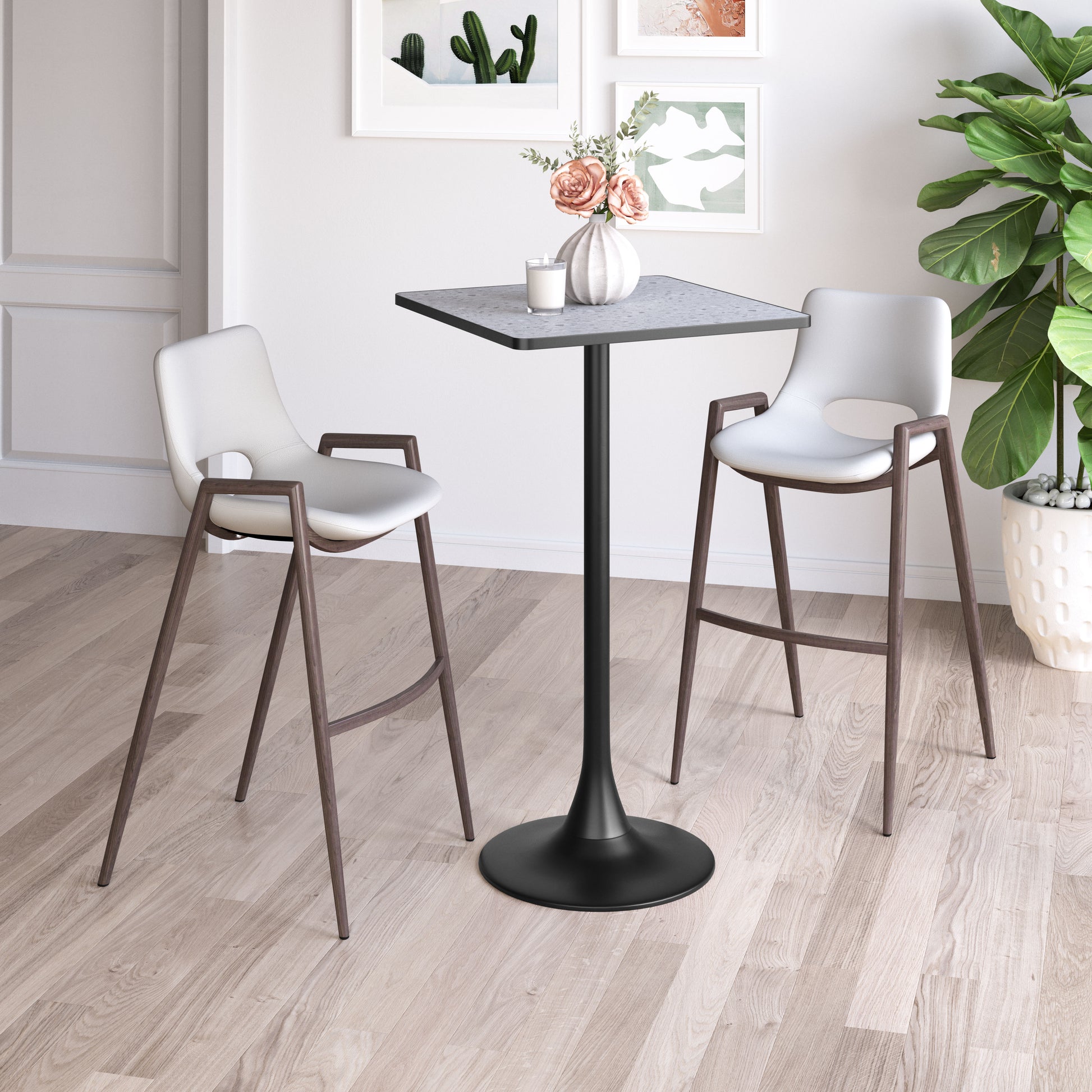 Spot Bar Table Gray & Black - 7