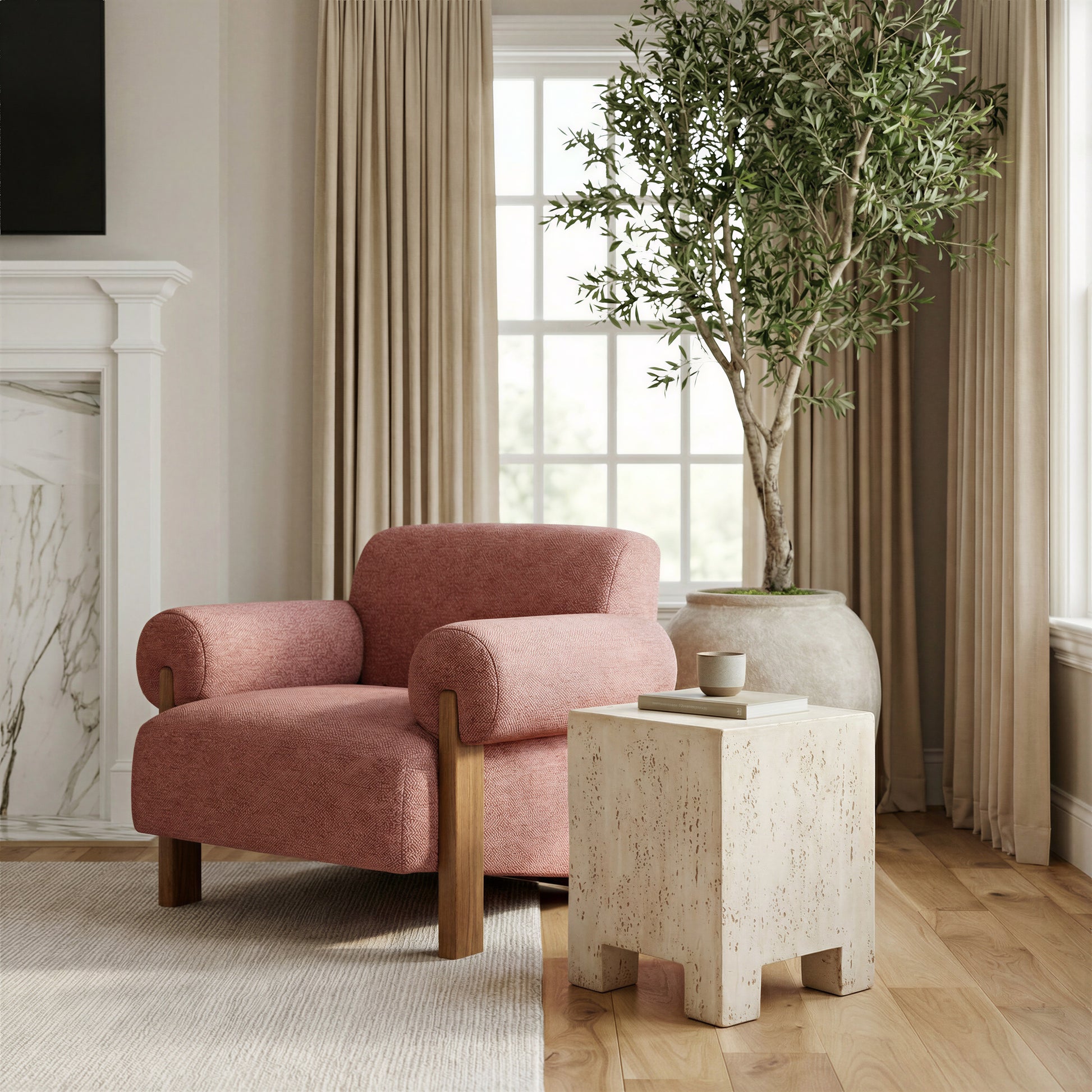 Kitara Side Table Beige - 6