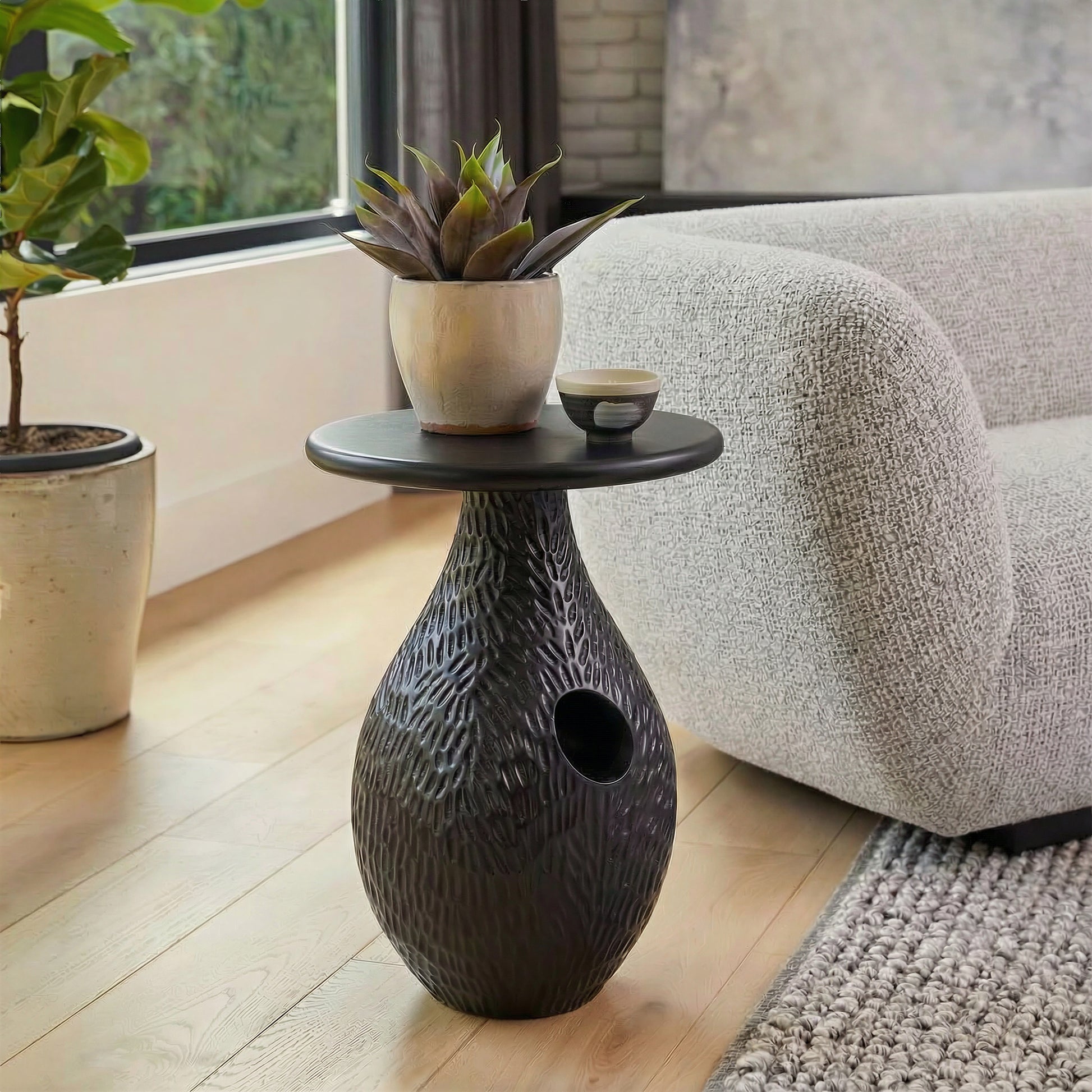 Piho Side Table Black - 10